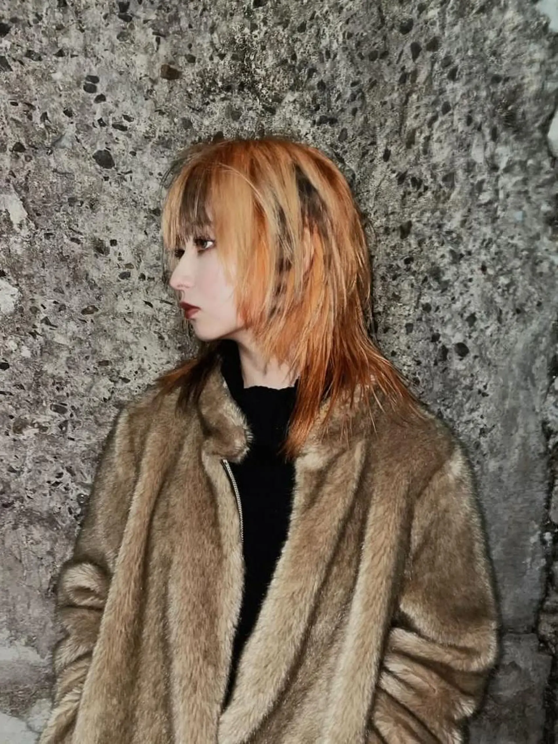 ミディアム カラー ハイレイヤー レイヤーカット YU KIのヘアスタイル