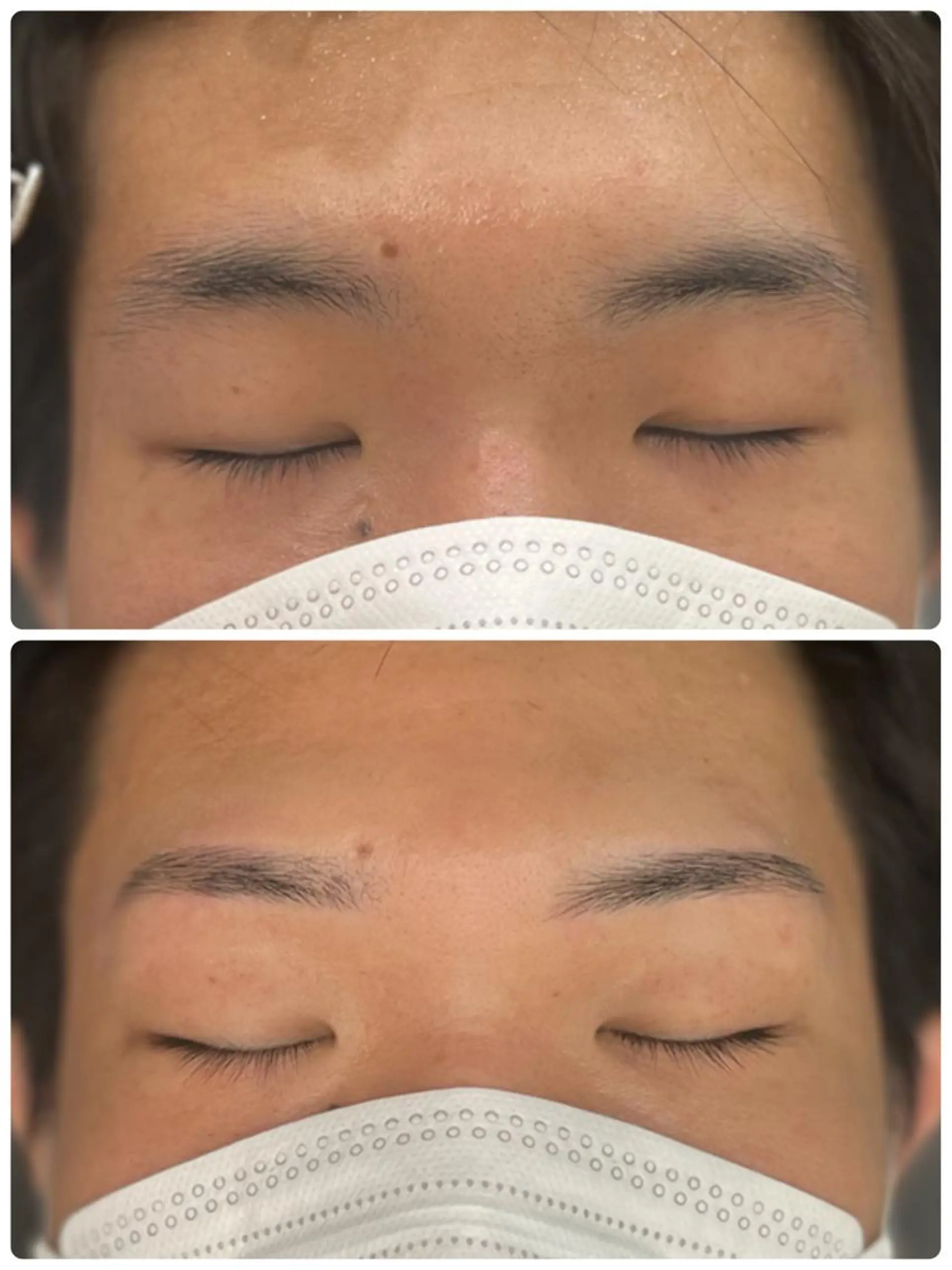 ショート アイブロウ メンズアイブロウ 眉毛ワックス脱毛 ワックス脱毛 眉カット 溝部裕太Hair salon808代表のヘアスタイル