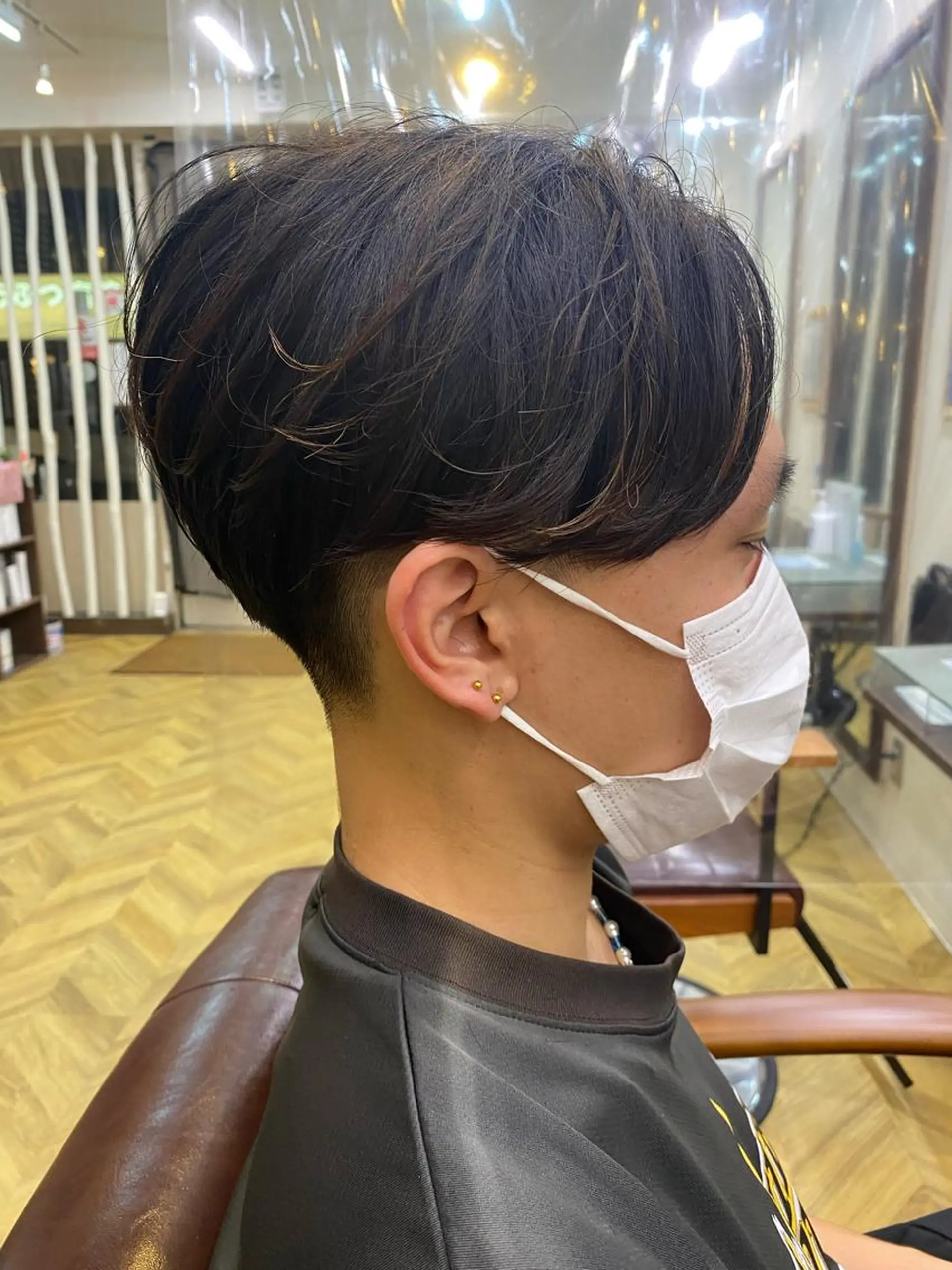 パーマ メンズ 柏のセンターパート のプロ関口 柊太のヘアスタイル