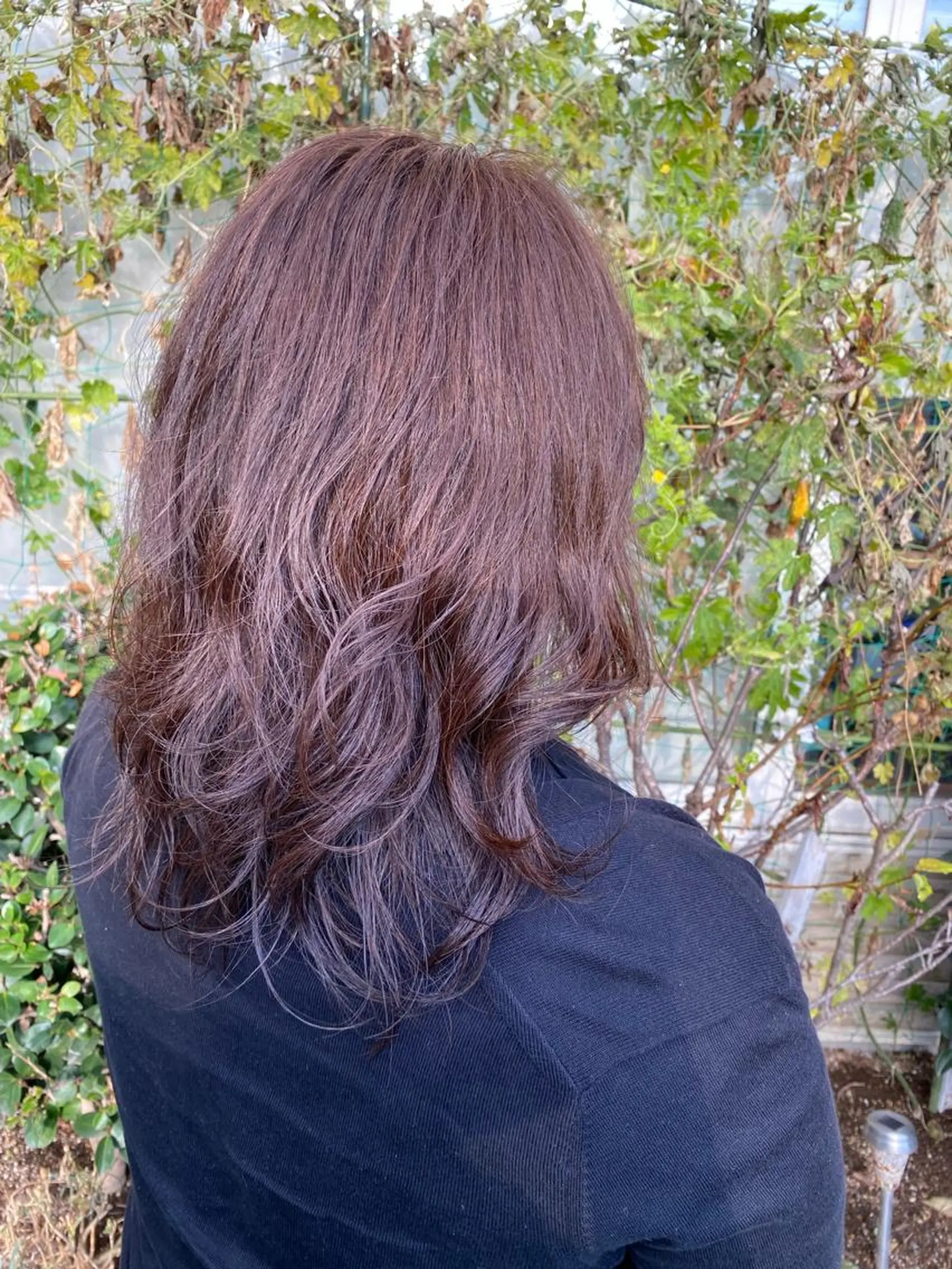 セミロング セミロングパーマ カット ヘアカラー トリートメント 永沼 真依のヘアスタイル