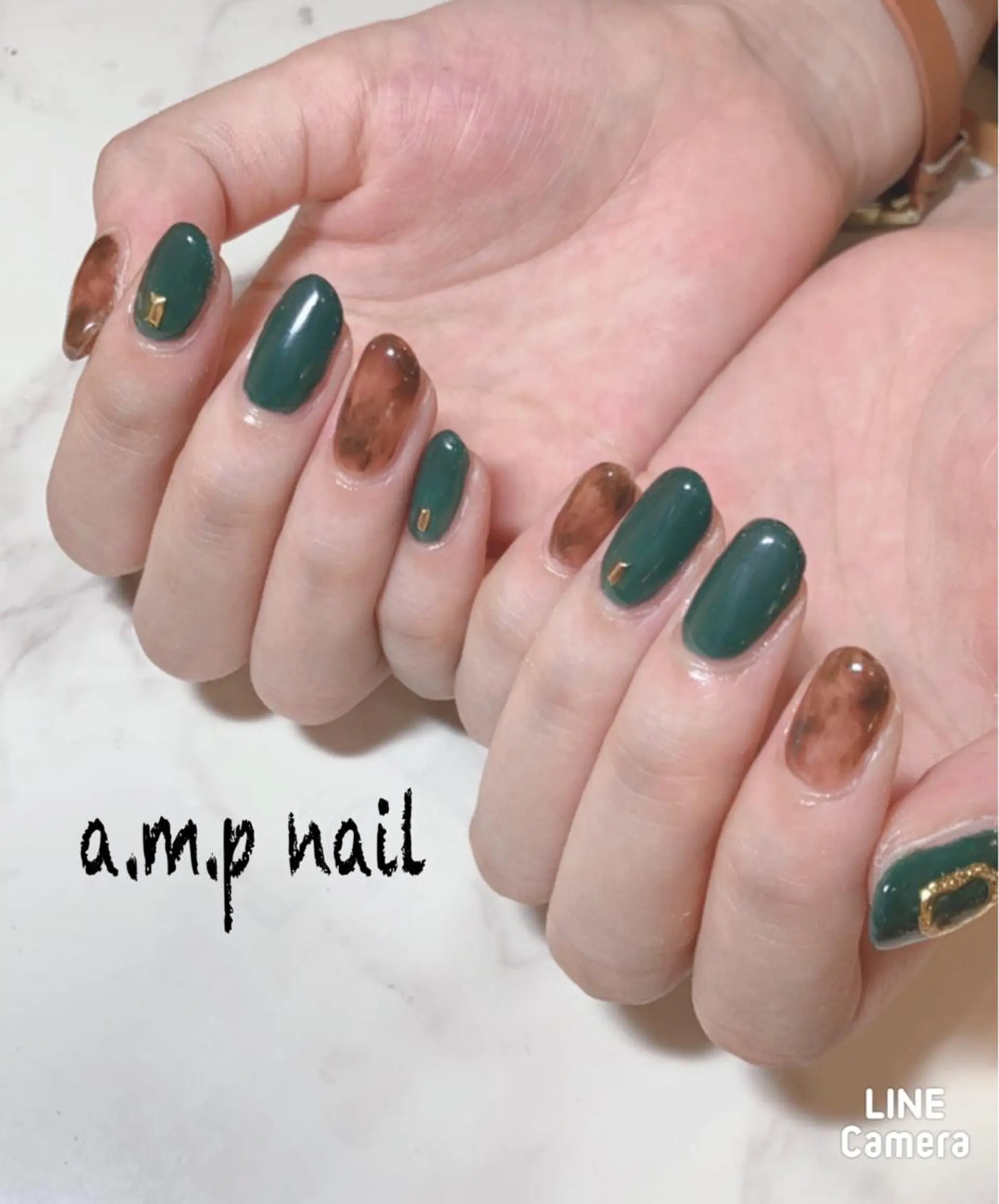 ネイル べっ甲ネイル a.m.p nail所属・高山 奈津美のネイルデザイン