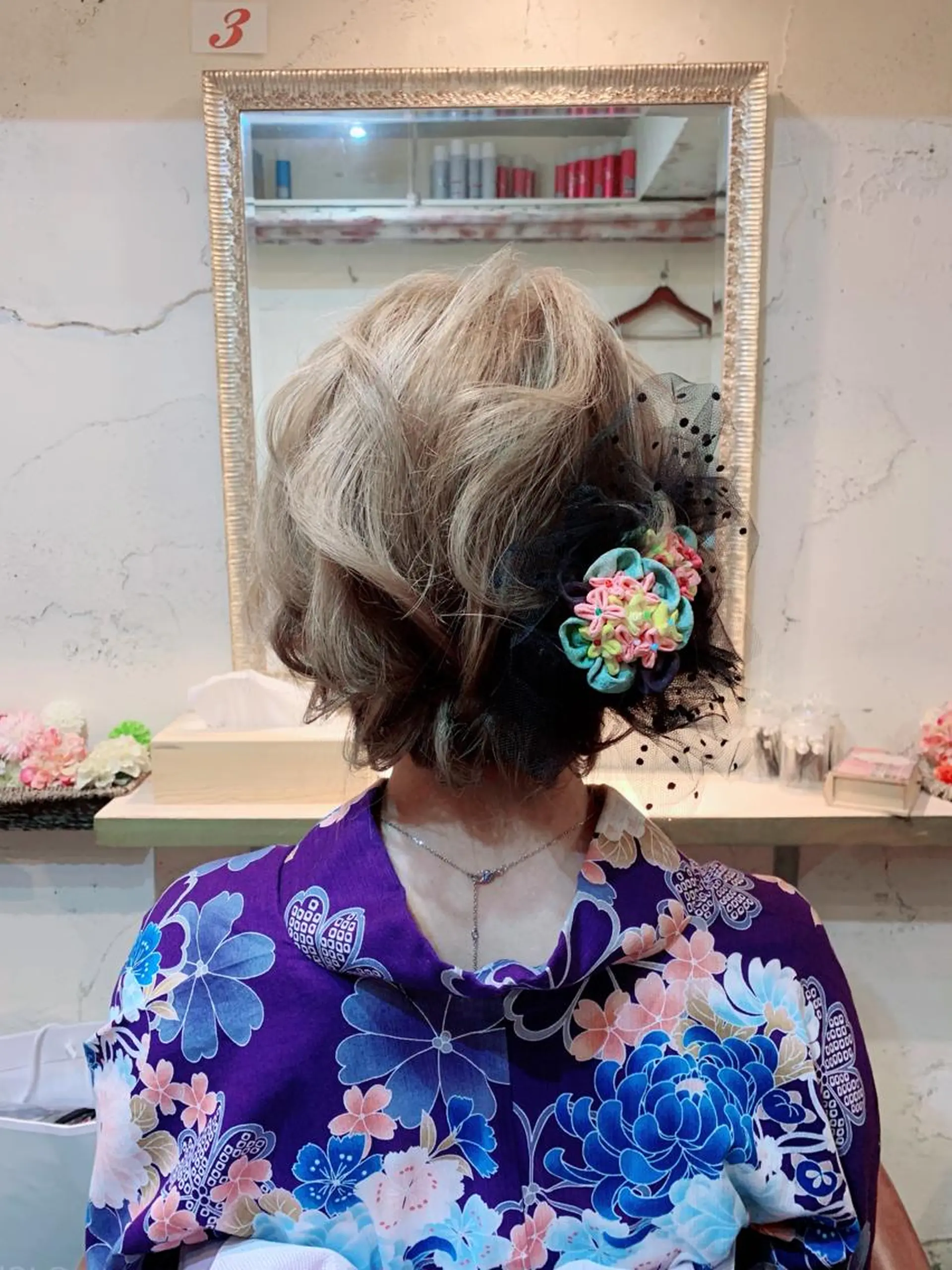 ショート ヘアアレンジ ヘアセット 【カメレオン】 上村 祥子のヘアスタイル