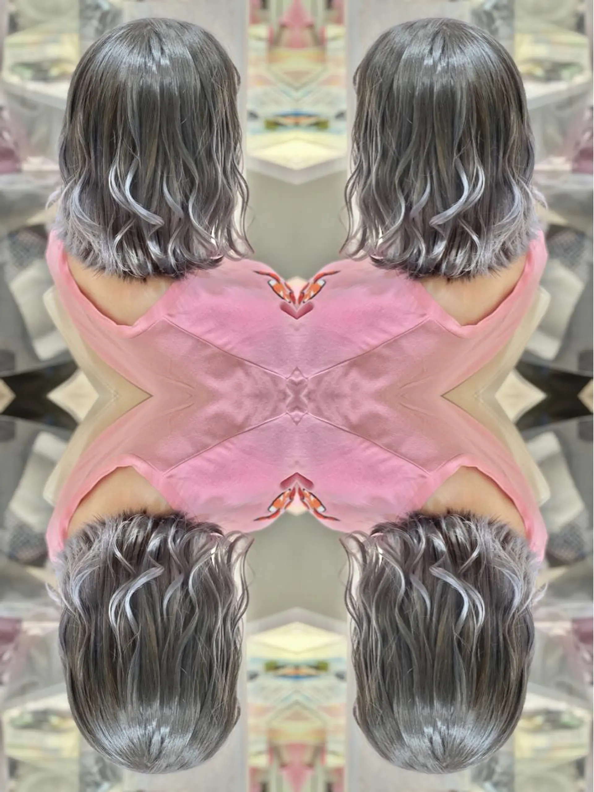 ミディアム 永島 桜のヘアスタイル