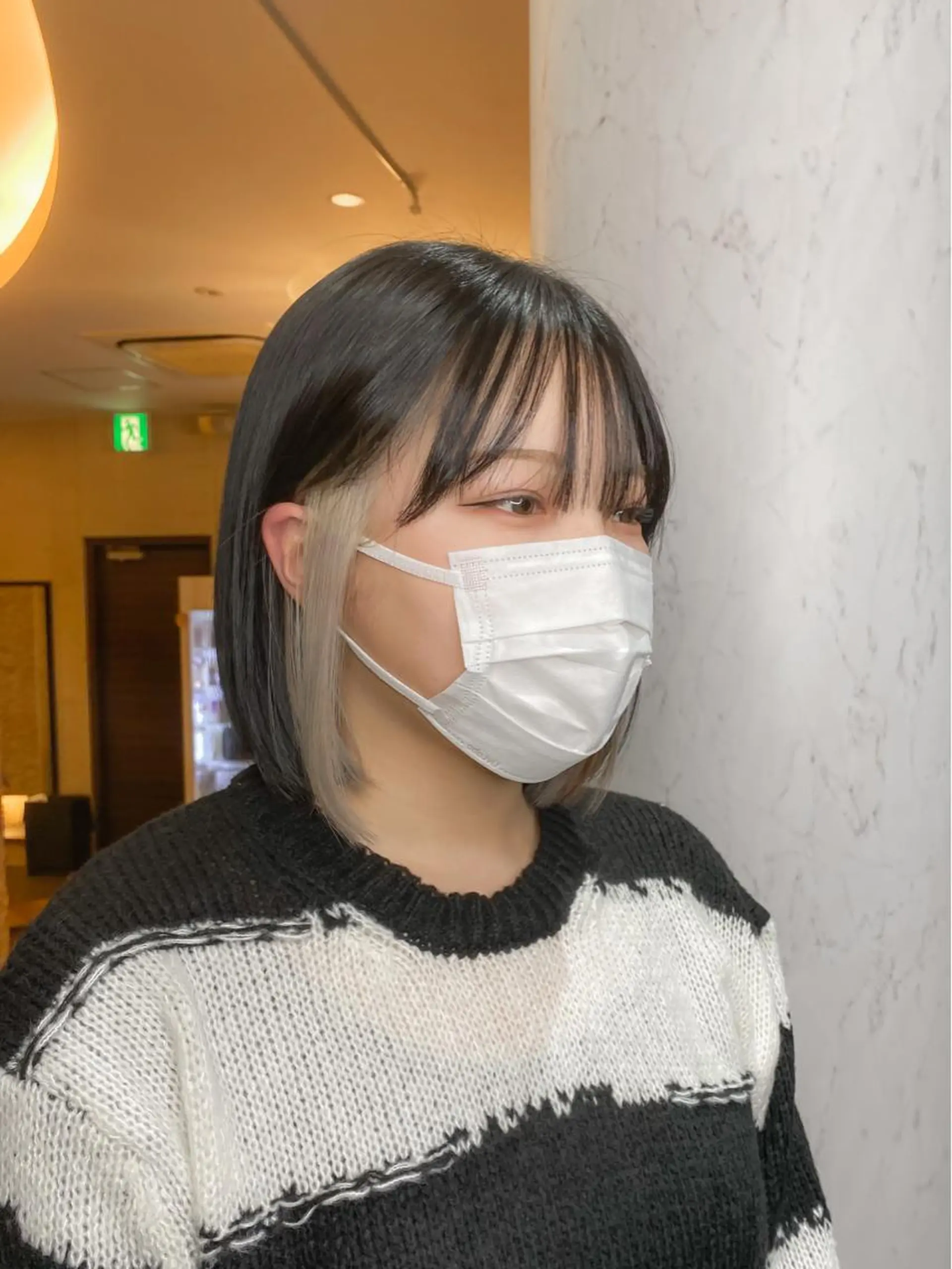 ミディアム カラー ヘアカラー トリートメント 🌱ブリーチ・透明感 カラー/mapi🦭のヘアスタイル