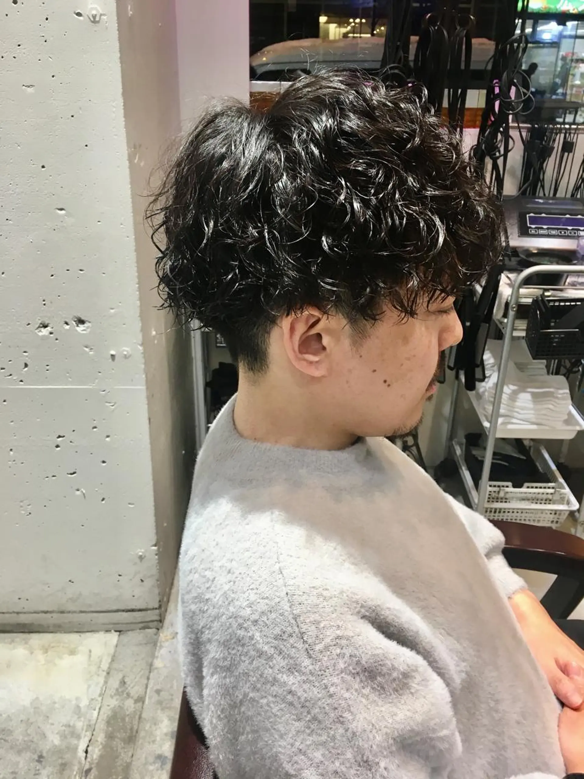 ショート パーマ メンズ カット パーマ 🦩パーマン🦩佐藤 航太のヘアスタイル