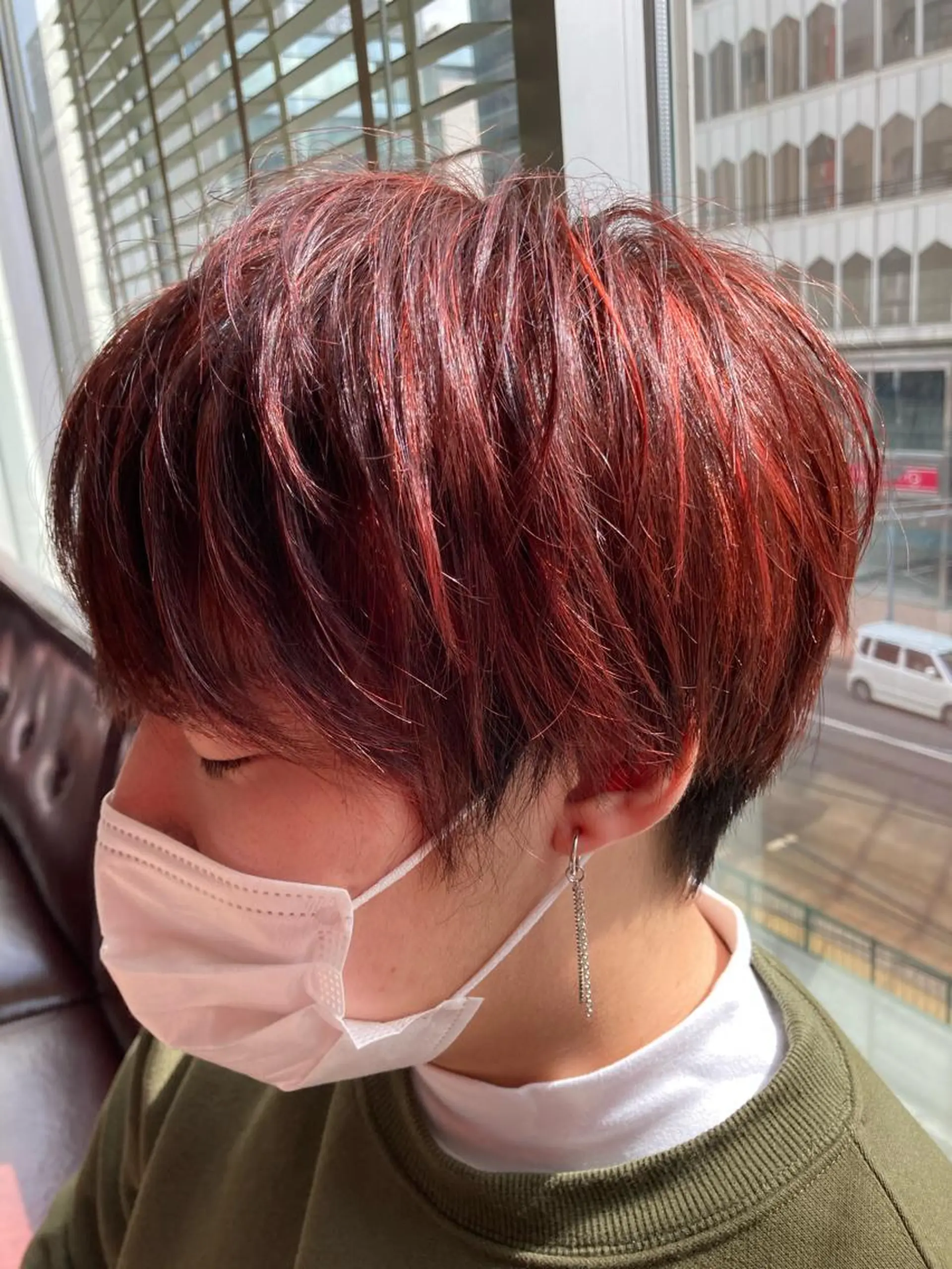 ショート カラー メンズ メンズハイライト ハイライトカラー ハイライト ヘアカラー To-kai所属・内村 純也のヘアスタイル