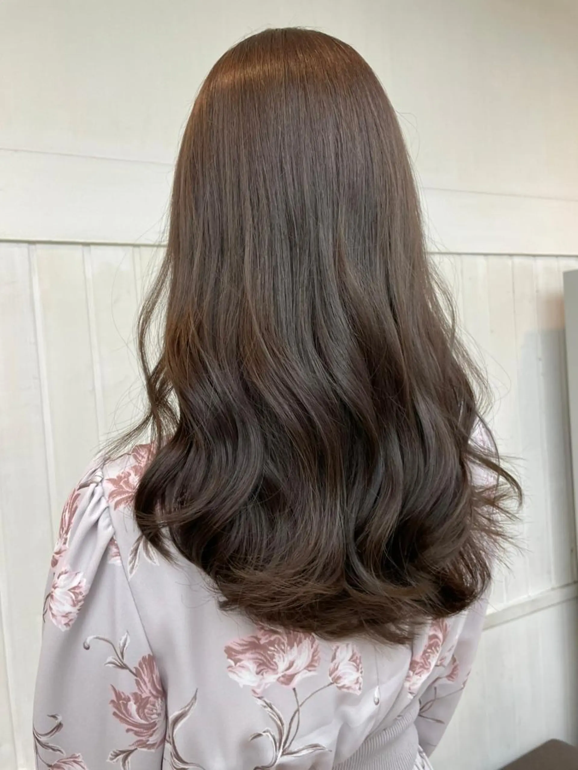 セミロング パーマ カラー セミロングパーマ アディクシーカラー アッシュ バレイヤージュ ミストバング 【N°deseo】 吉祥寺のヘアスタイル