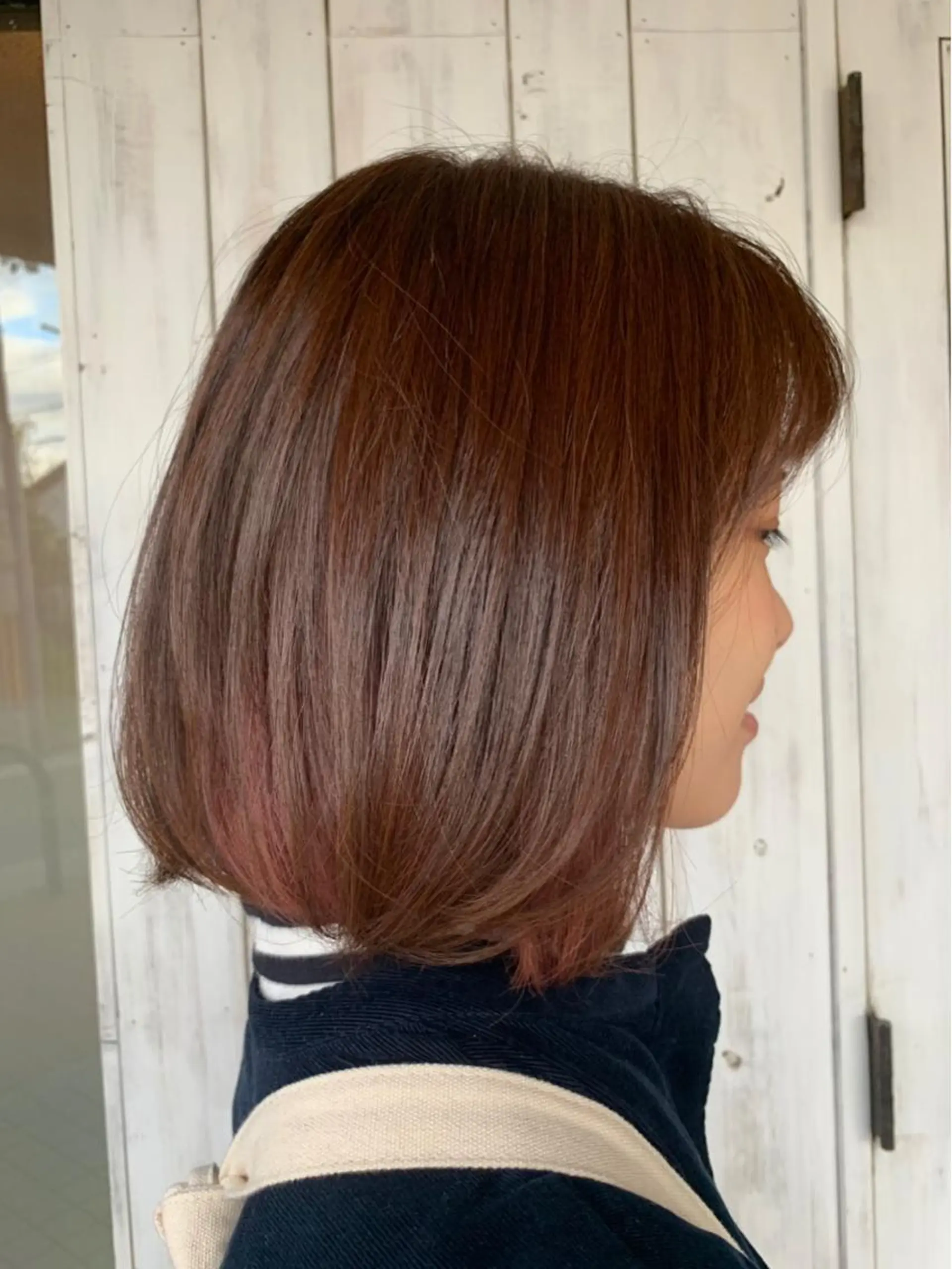 ミディアム カラー インナーカラー MOLLA 浅香山店所属・谷口ゆめ/縮毛矯正/ 大人女子/眉ワックスのヘアスタイル