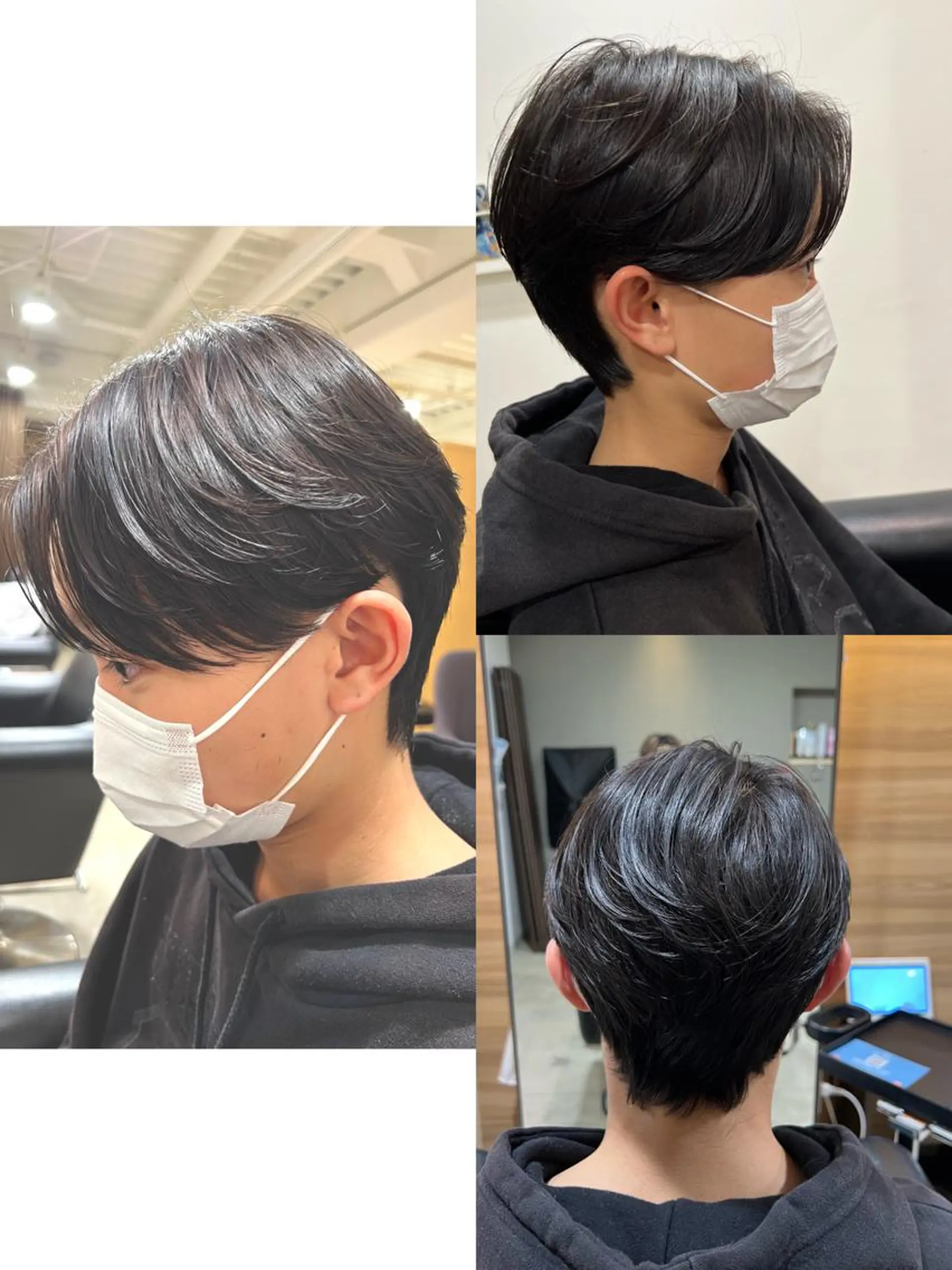 メンズ センターパート 心斎橋バレイヤージュ 小林勝貴のヘアスタイル