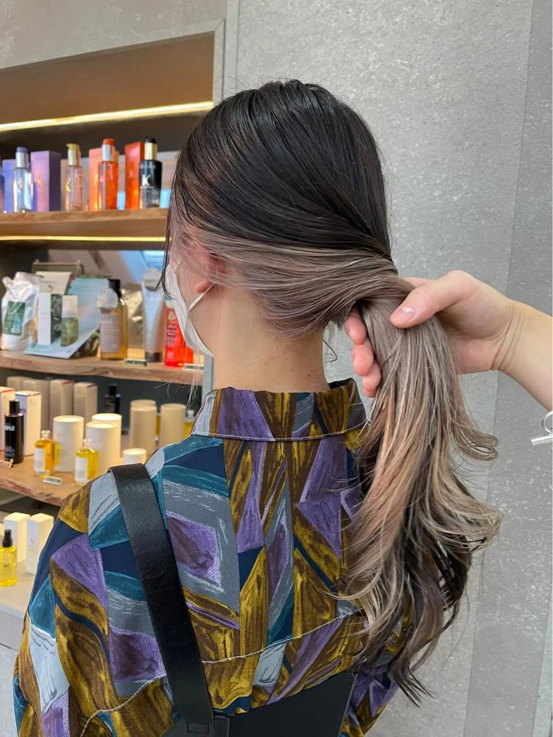 セミロング ヘアカラー トリートメント ダブルカラー /垣尾颯大のヘアスタイル