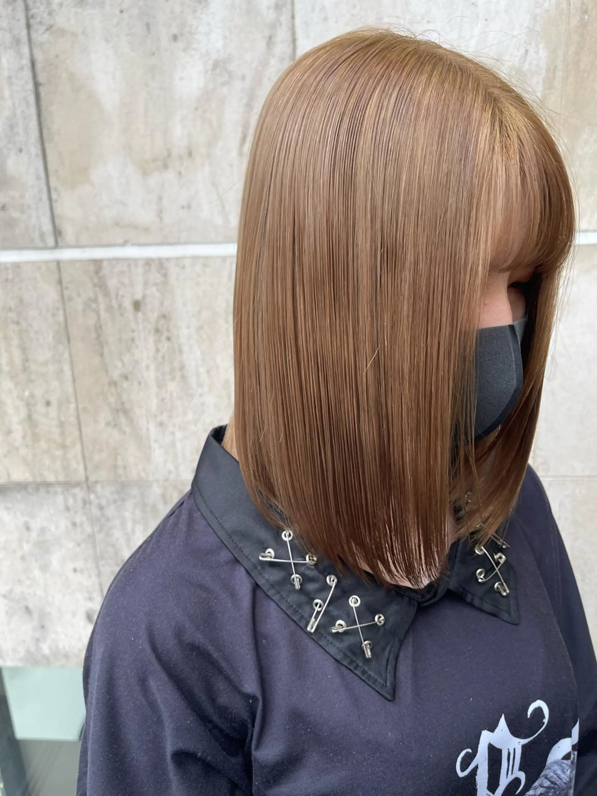 ロング カラー ベージュカラー ミルクティーベージュ 髪質改善&美髪カラー ボブ&ロングRYOのヘアスタイル