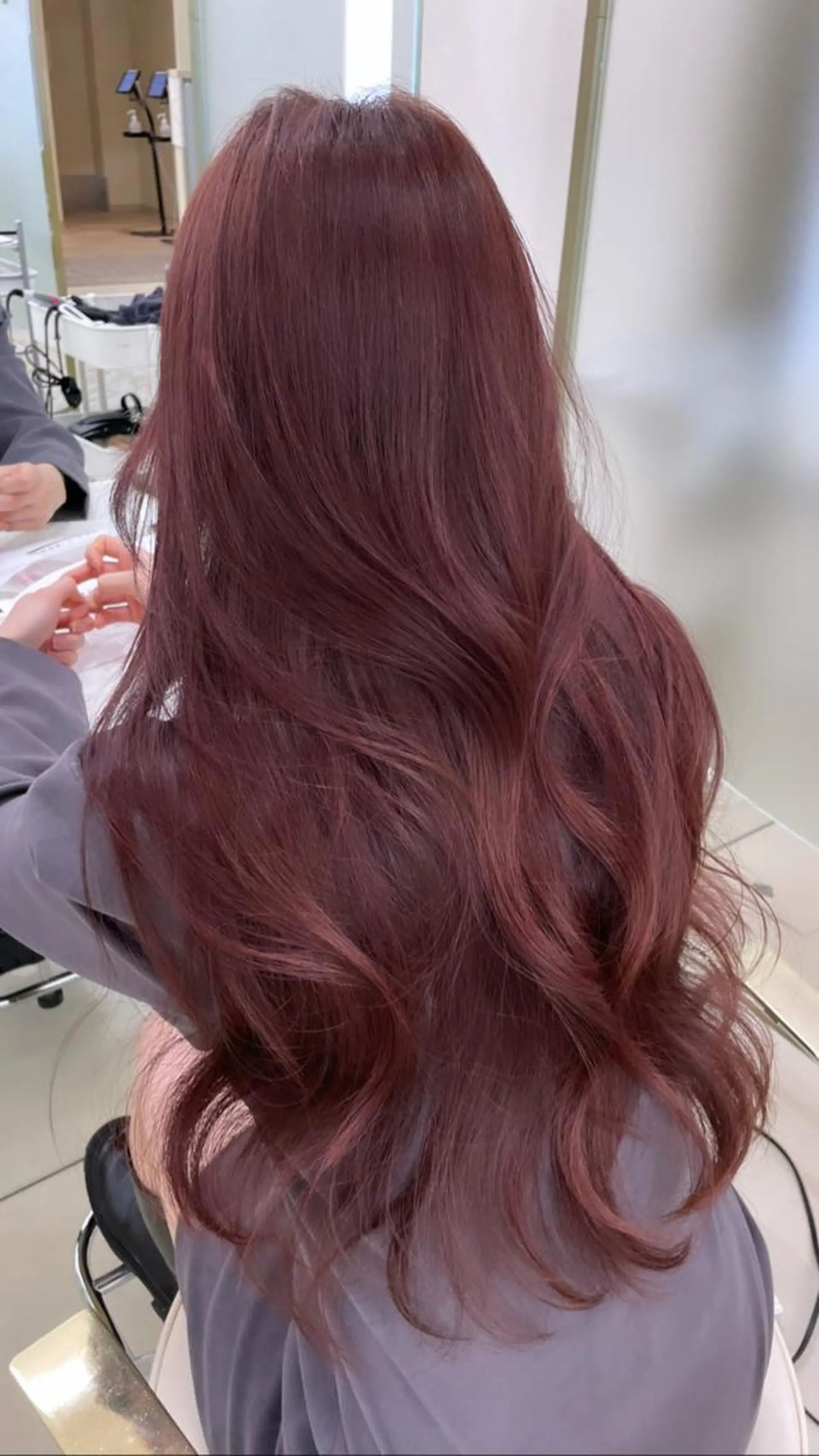 ロング カラー ブリーチ ブリーチなしカラー COA GINZA 空也/前髪/顔まわりのヘアスタイル