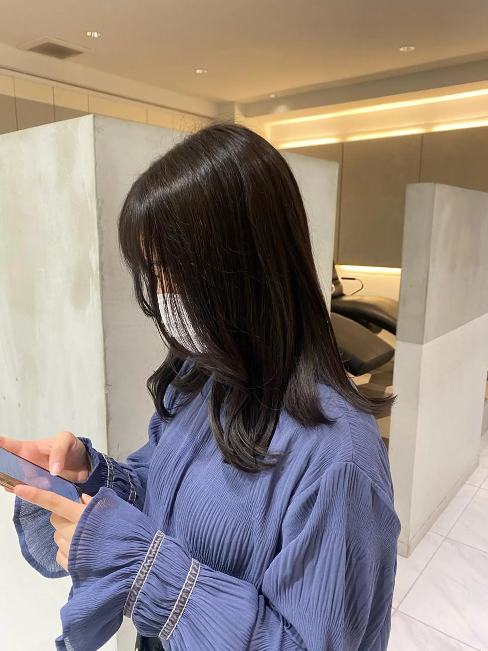 ミディアム カラー ヘアカラー トリートメント 艶感/ナチュラル 🌿マアヤのヘアスタイル