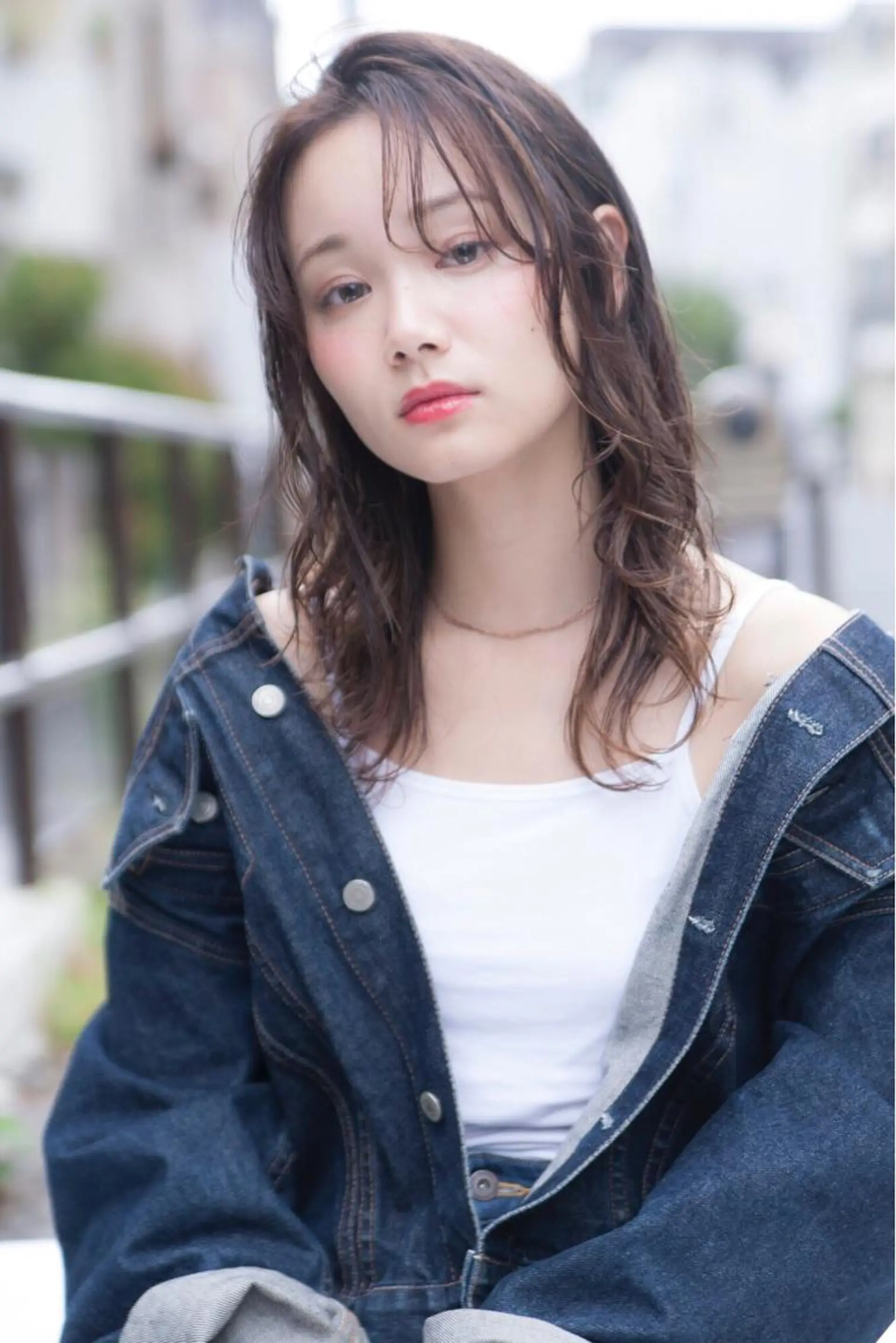 セミロング カラー hao所属・西山 頌太のヘアスタイル