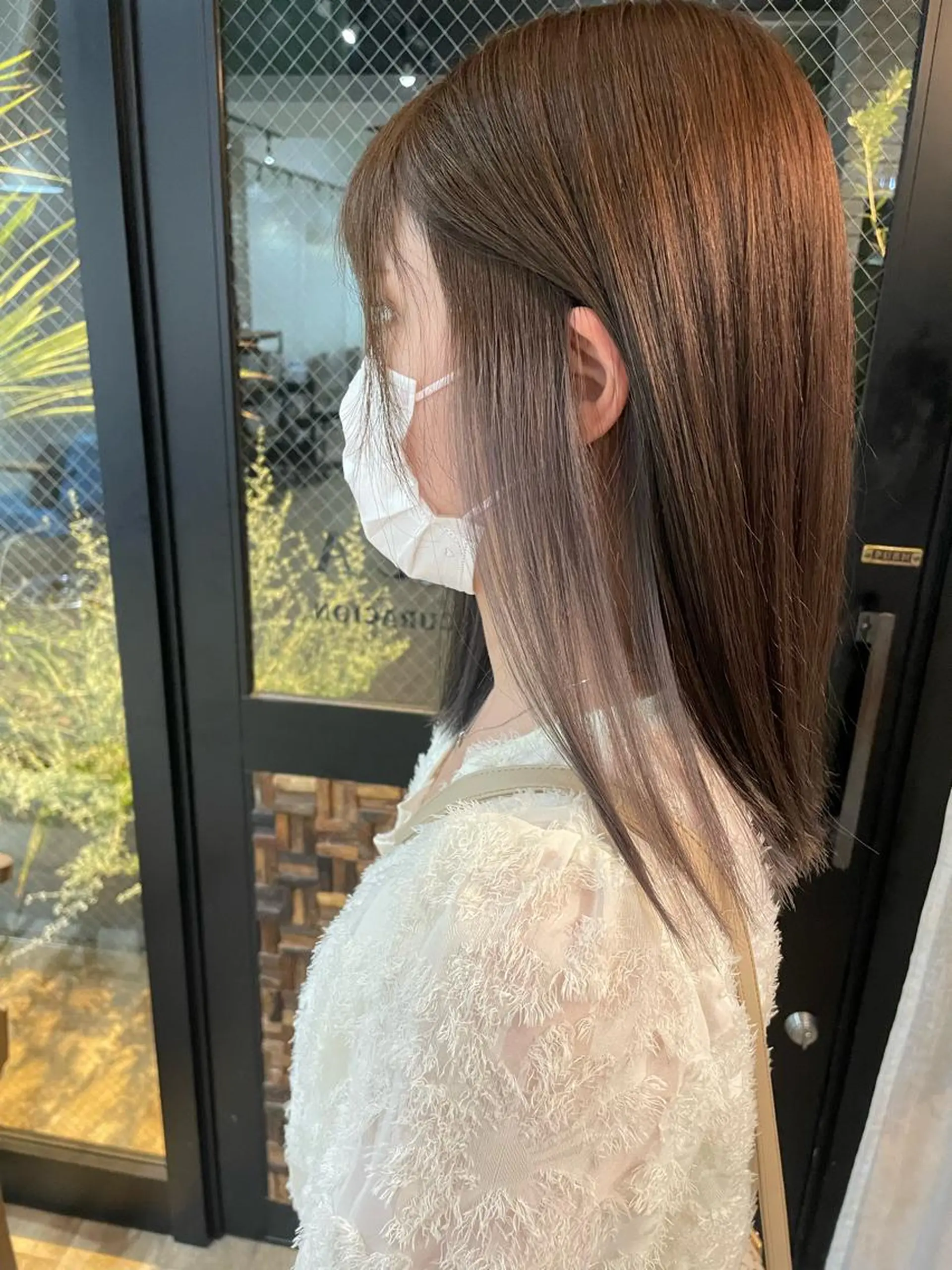 セミロング カラー newi梅田🫧韓国 ヘア🫧sakiのヘアスタイル