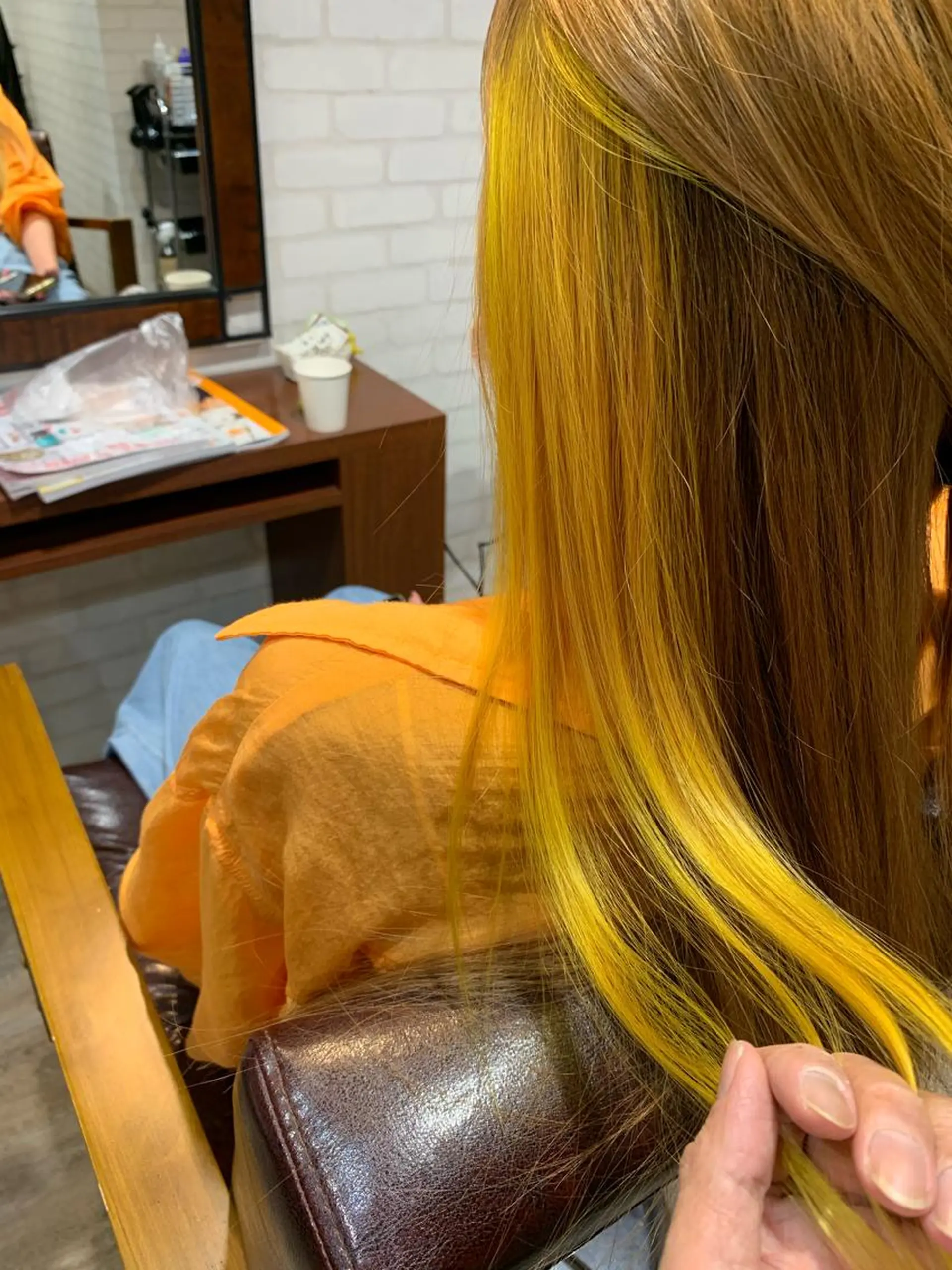 ロング カラー イエローカラー Blossom大塚 ディレクター永野のヘアスタイル