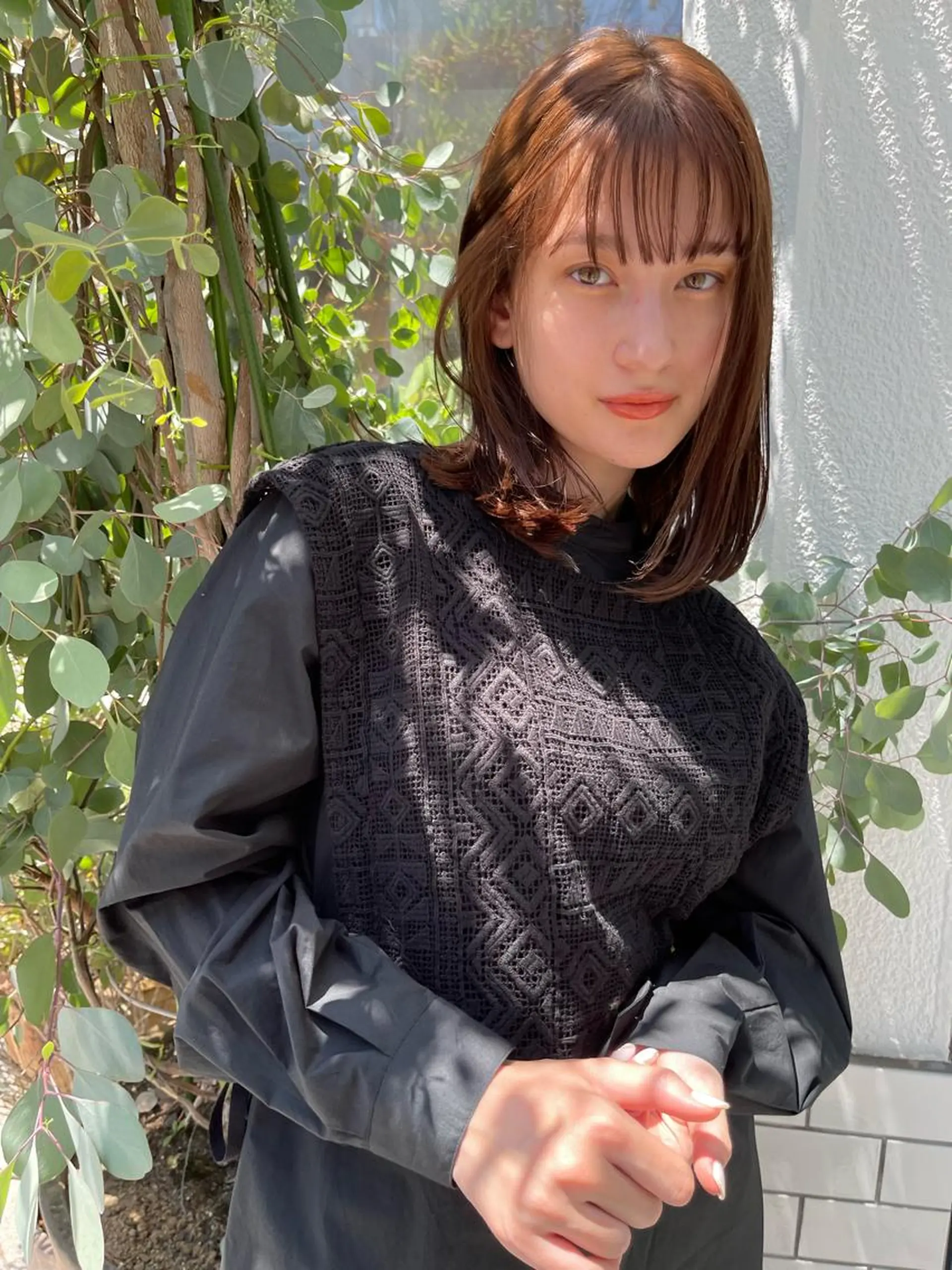 セミロング Maison所属・KAORI カオリのヘアスタイル