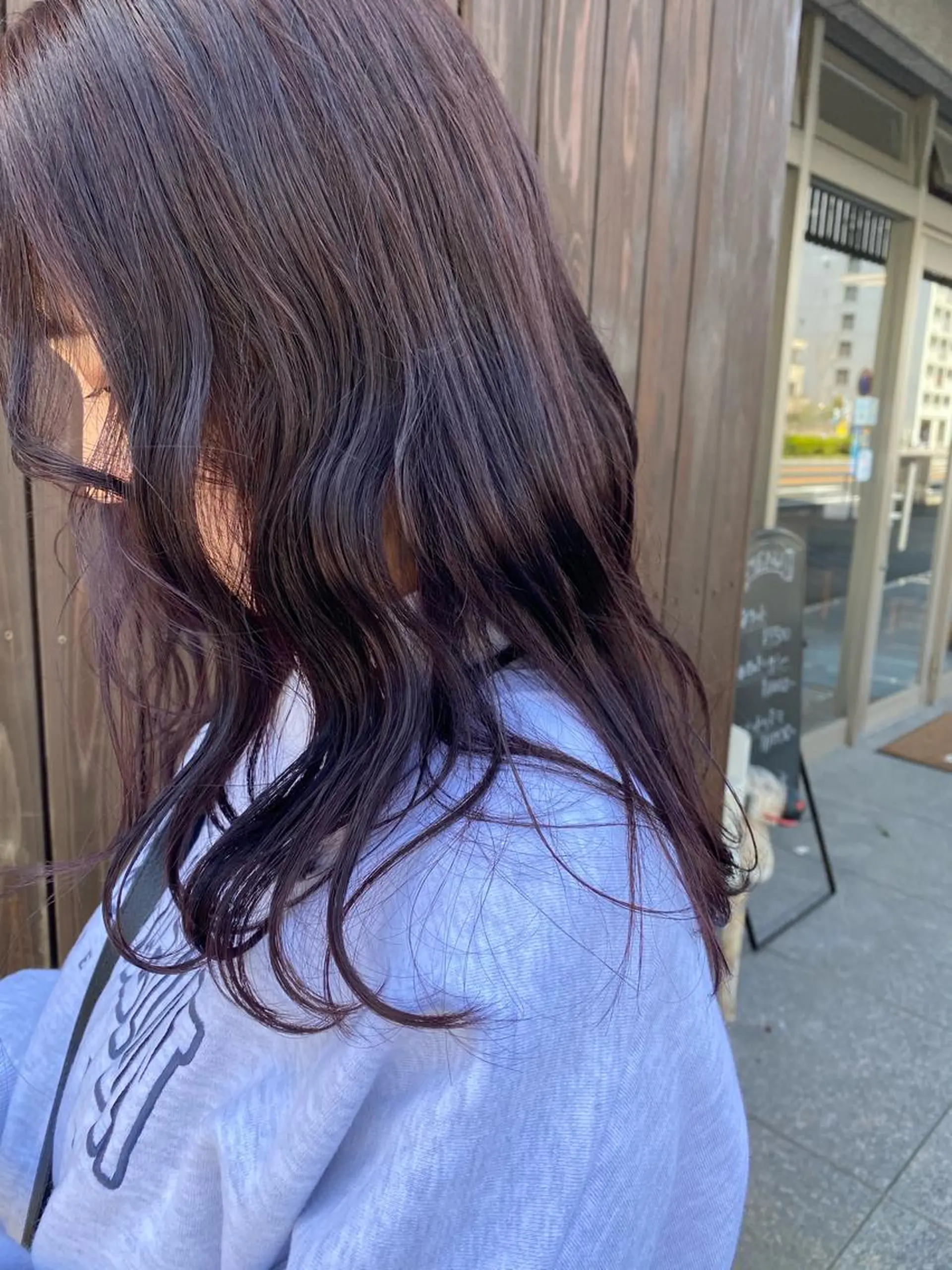 ロング カラー カシス パープルカラー ｲﾁｶﾜ ﾐｵ/ minim hairのヘアスタイル