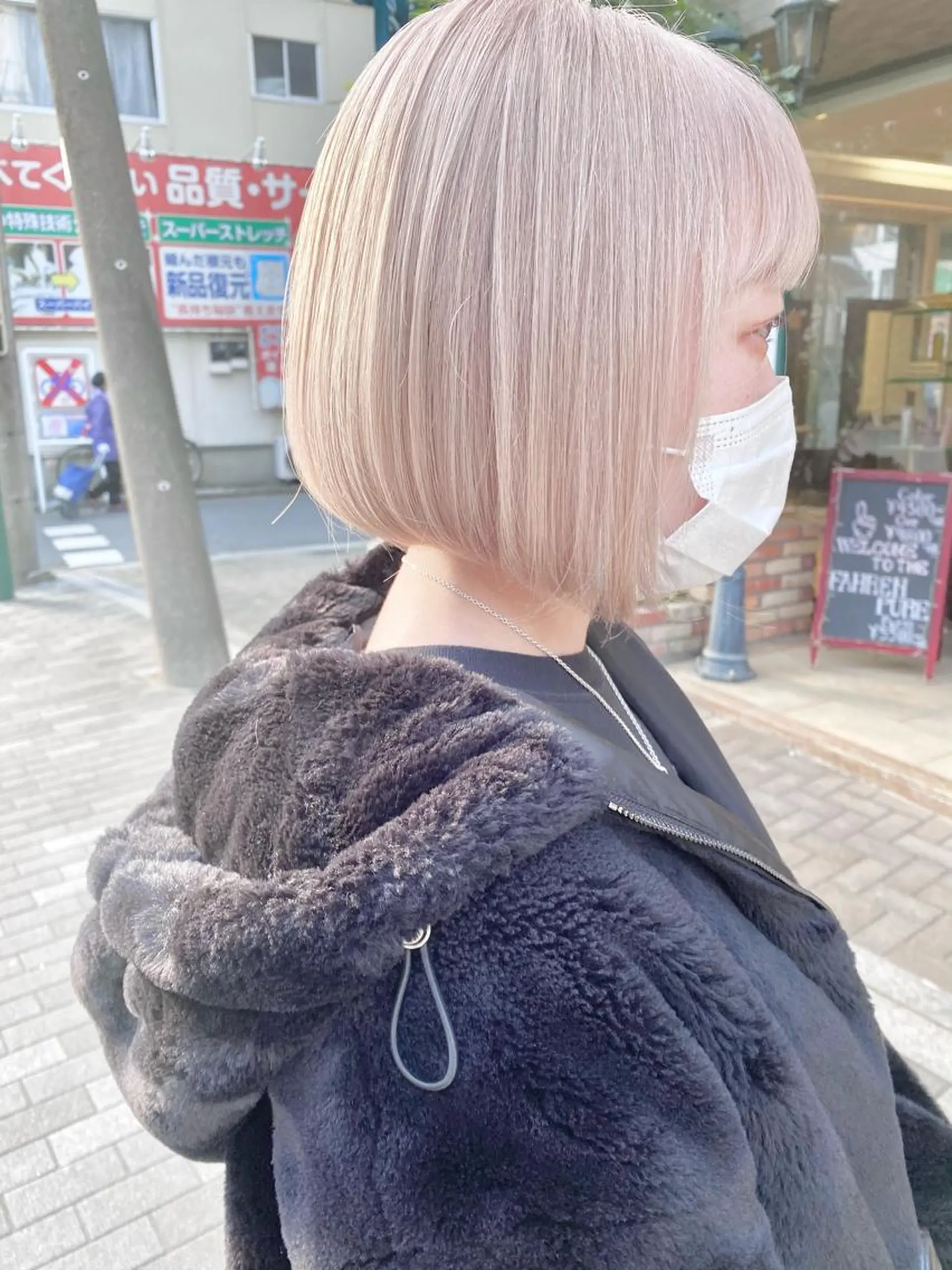 ミディアム カラー 谷口 優冴のヘアスタイル