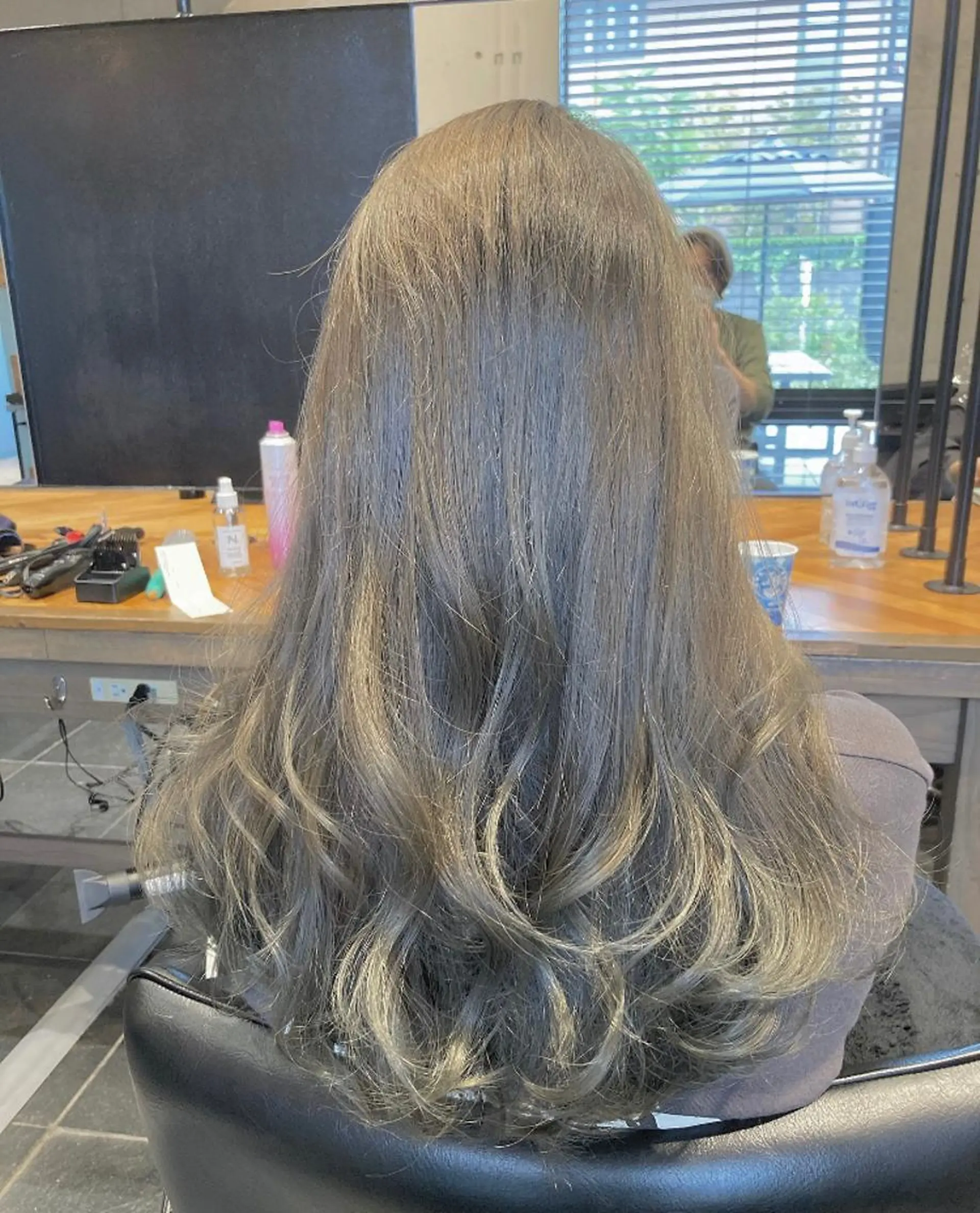 ロング カラー カット ヘアカラー トリートメント は まべのヘアスタイル