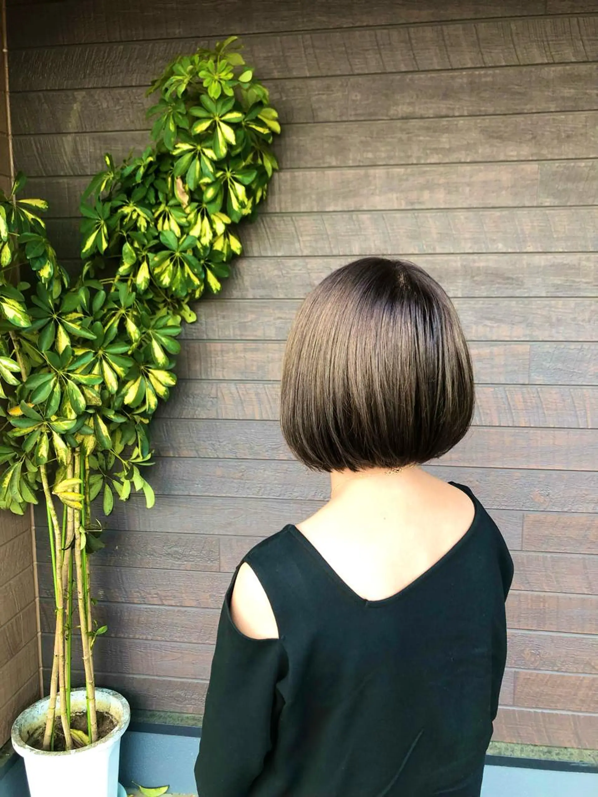 ショート 太白区白髪ぼかし/ ボブカット/千葉達人のヘアスタイル