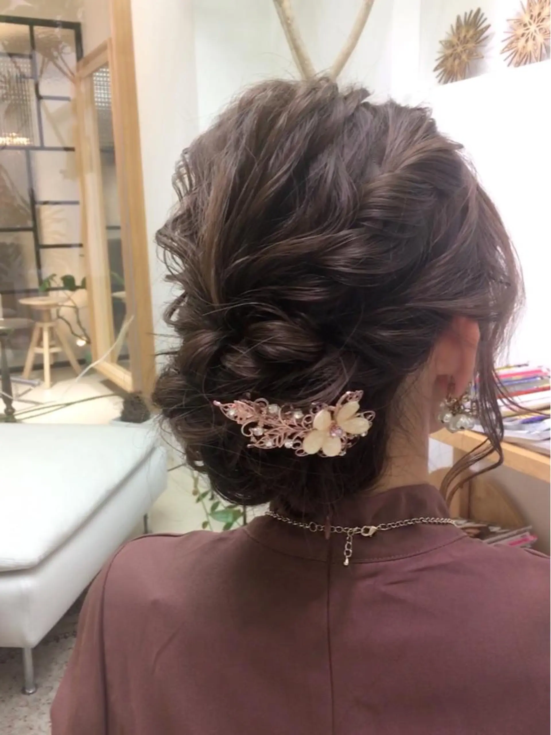 ロング ヘアセット 安永 涼のヘアスタイル