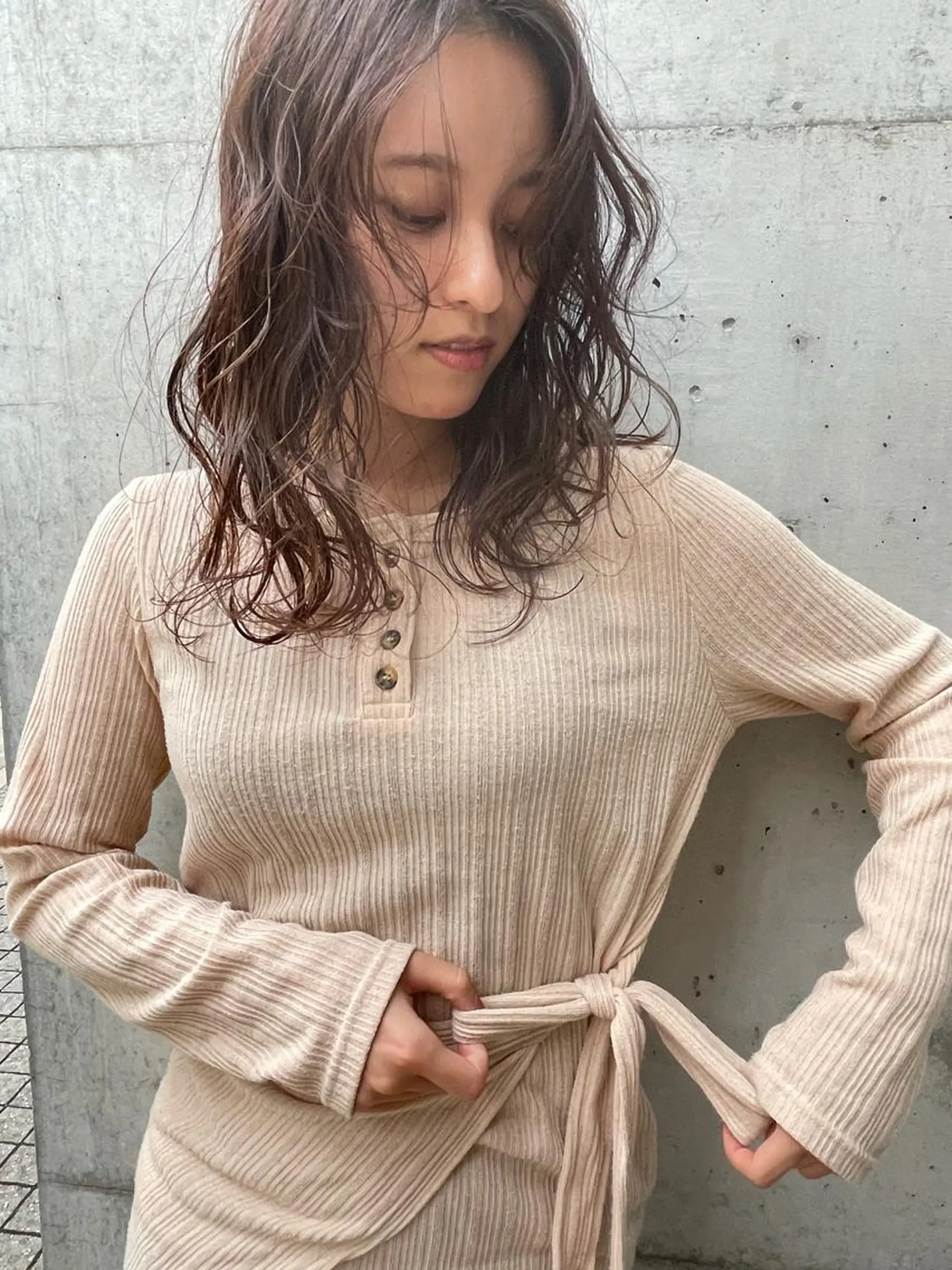 カラー パーマ ヘアアレンジ 🙃 透明感カラー/ボブのヘアスタイル