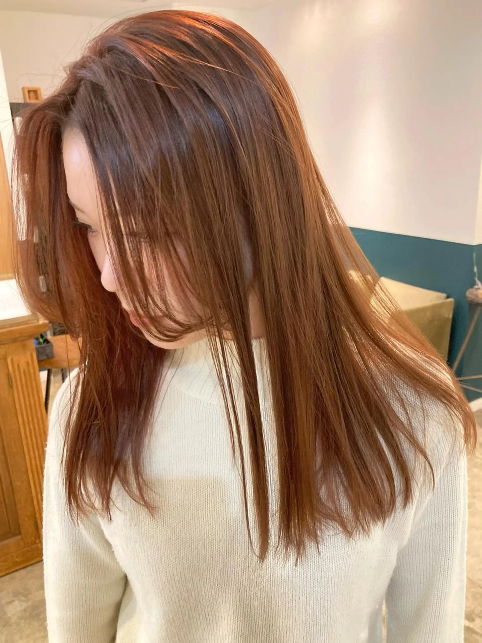 ロング カラー ブラウンカラー オレンジ ヘアカラー カラーリスト菅野 竜矢🌈のヘアスタイル