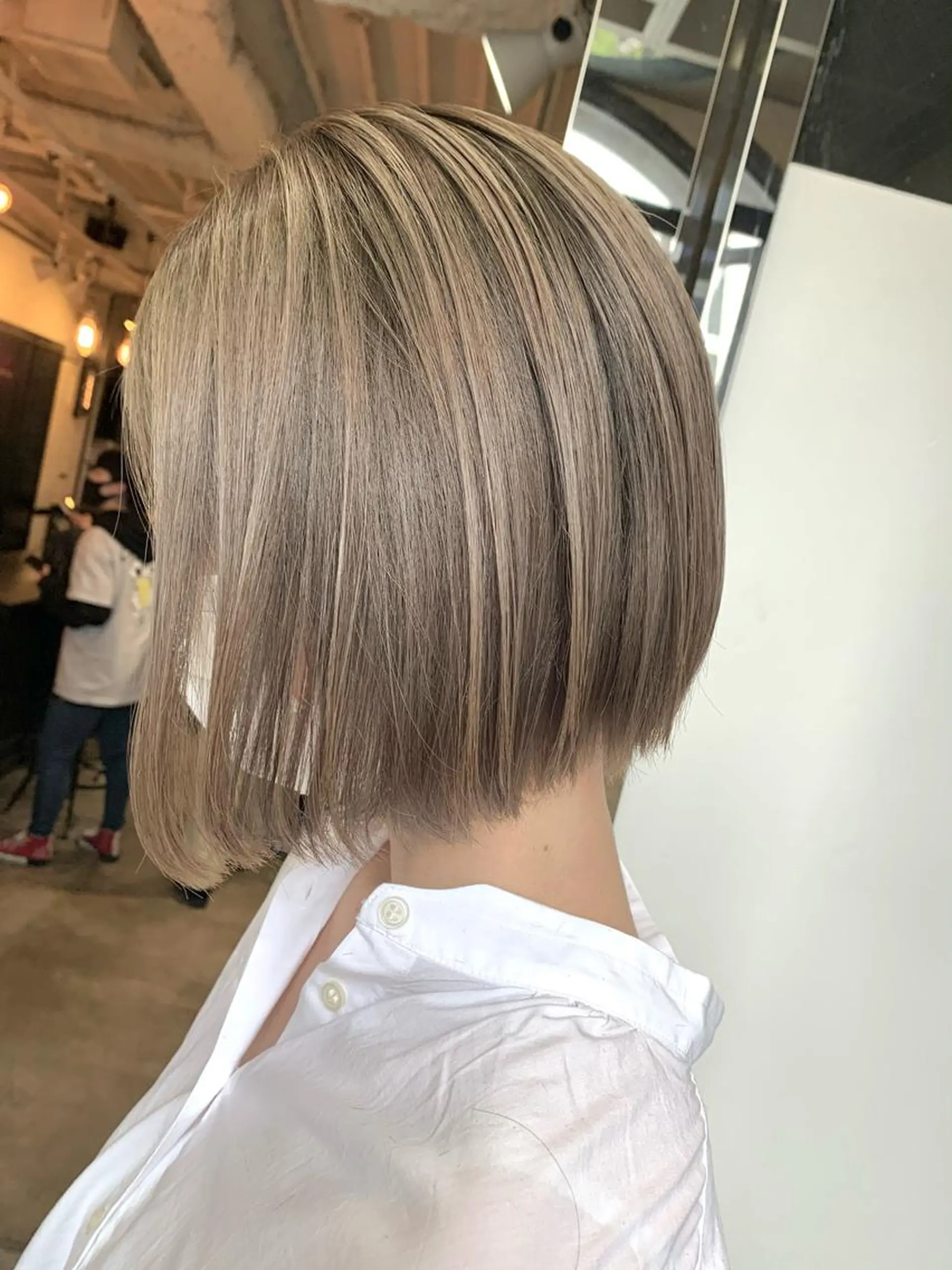 ショート カラー ヘアアレンジ アディクシーカラー ベージュカラー グレージュ ハイライトカラー イルミナカラー カット ヘアカラー トリートメント ヘッドスパ ヘアセット レイヤーカット/艶髪 🎀笠原 優花🎀のヘアスタイル