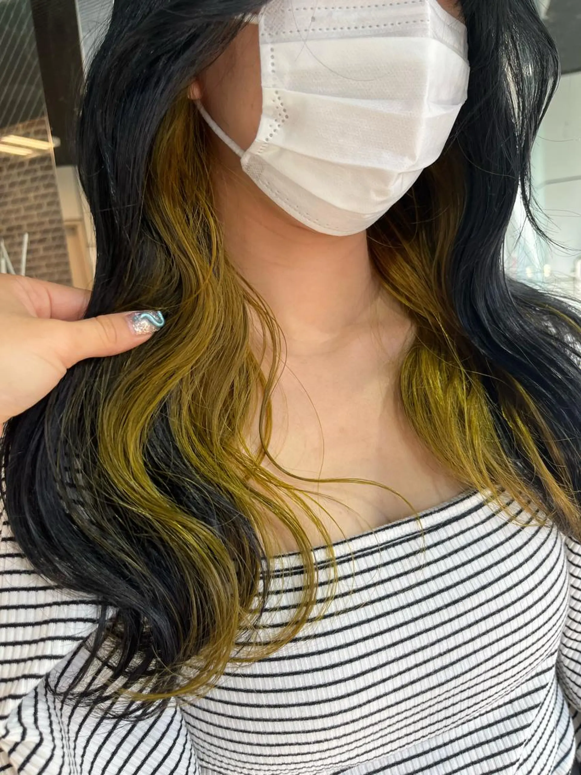 ロング カラー 💖デザインカラー/ タダ ハナカ💖のヘアスタイル