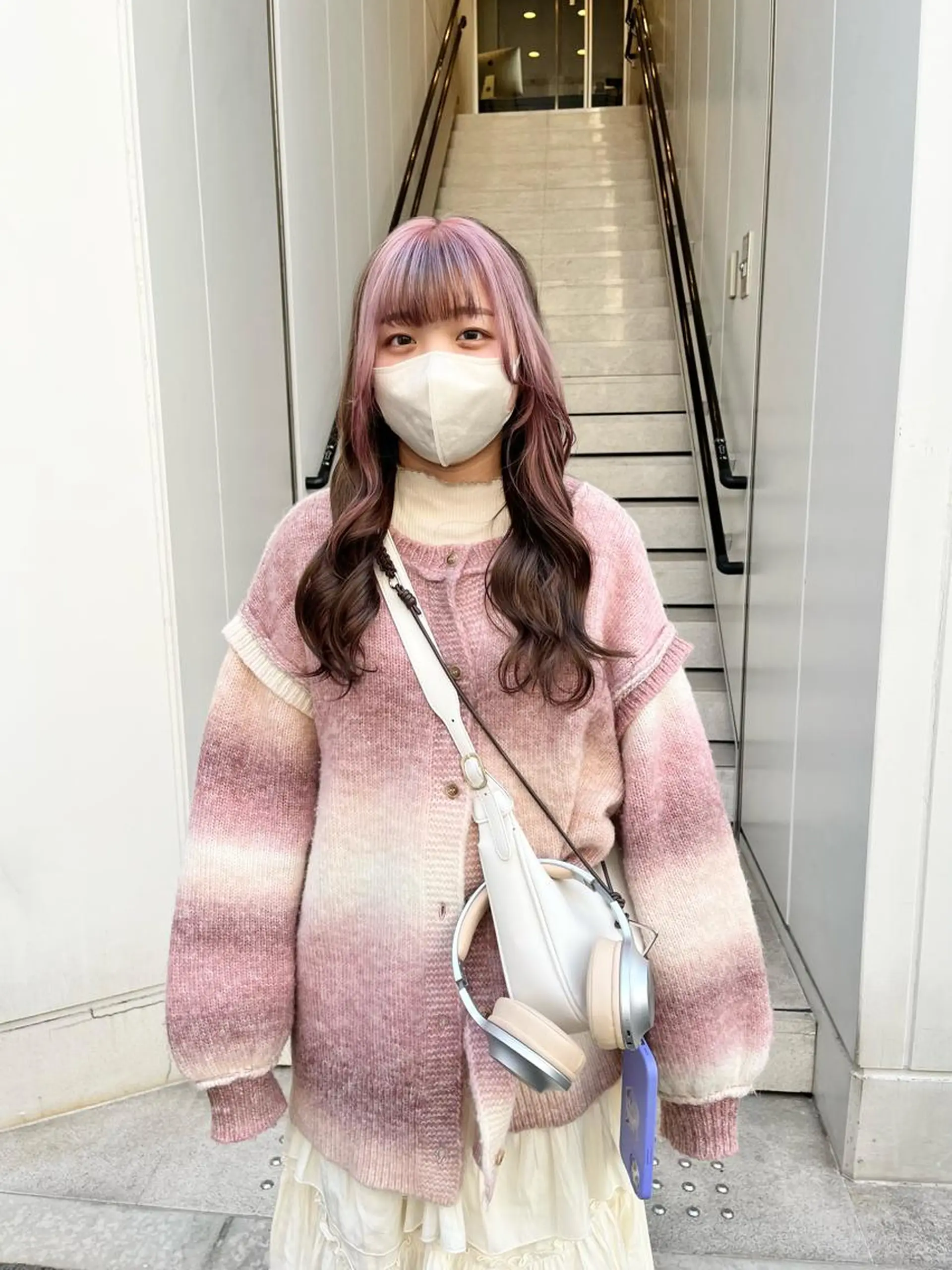 ロング カラー ベージュカラー ブリーチ ブラウンカラー ブラウンベージュ ケアブリーチ カット ヘアカラー ショート/パーマ/ カラー/FUKOのヘアスタイル