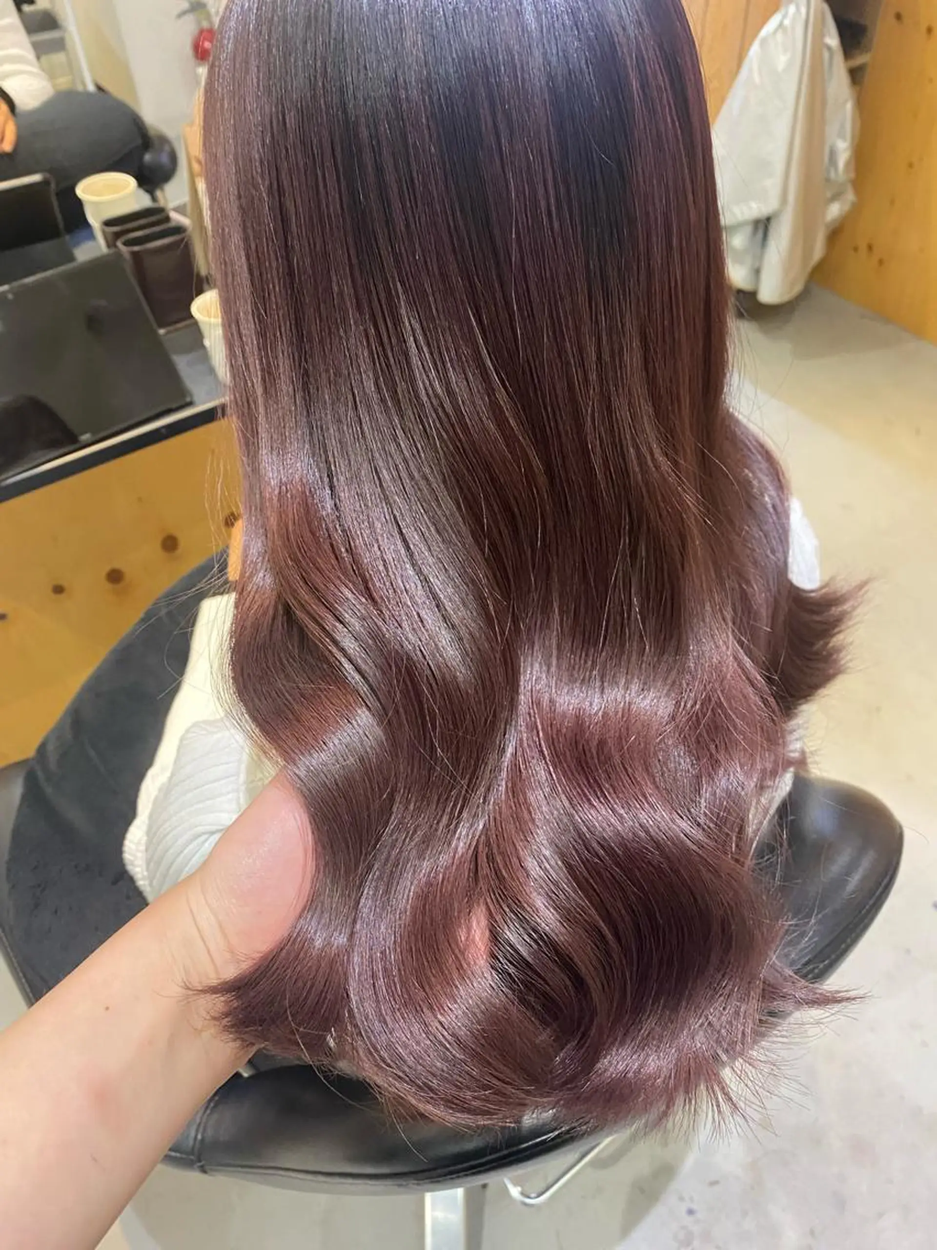 カラー カシス ピンクカラー カット ヘアカラー トリートメント 韓国ヘア/艶髪🎀 宮川みほのヘアスタイル