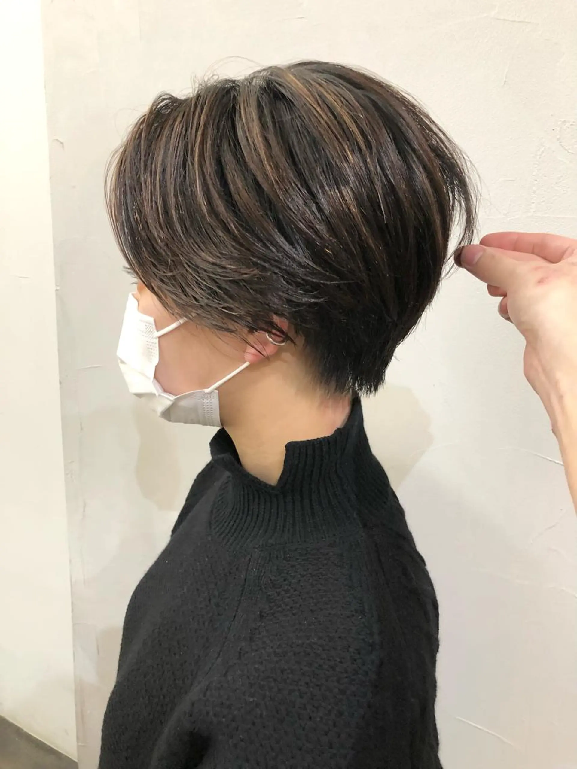 ショート カラー ハンサムショート ハイライトカラー ハイライト ショートヘア 千葉 郁也のヘアスタイル