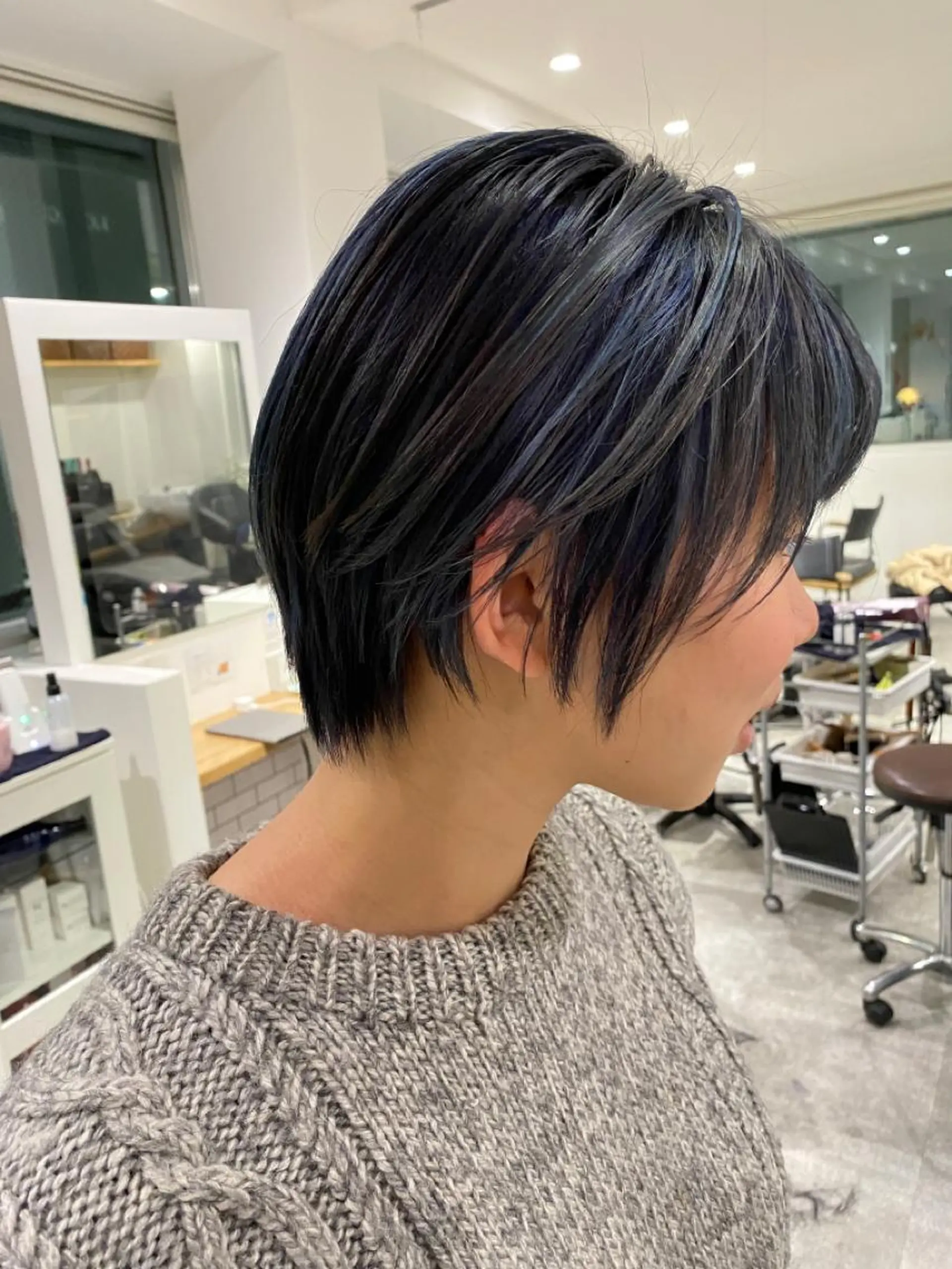 ショート カラー ヘアカラー JILBLAN京都 ショート/ハイライトのヘアスタイル