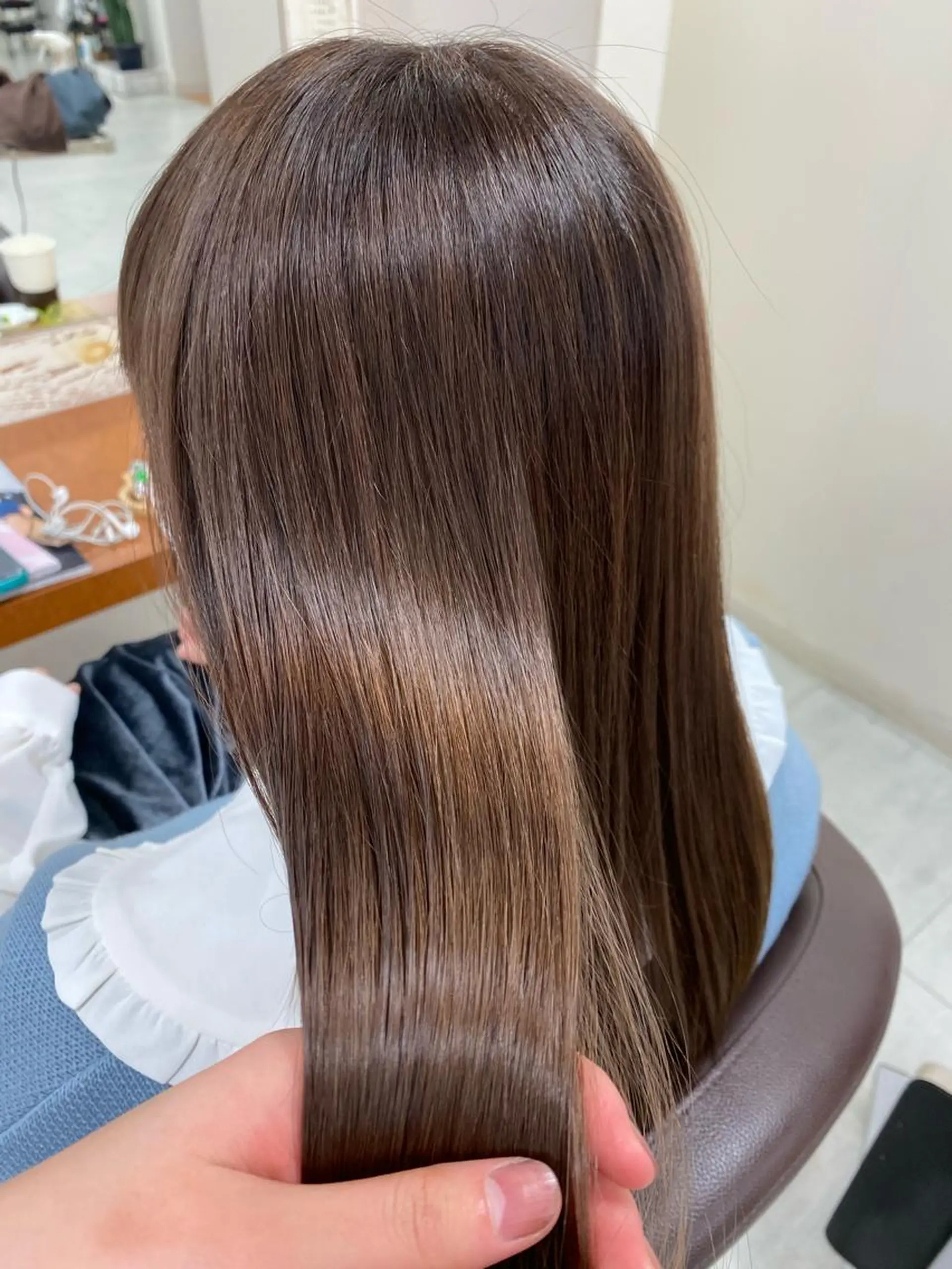 ロング ダブルカラー/韓国 ヘア/さわのあかねのヘアスタイル