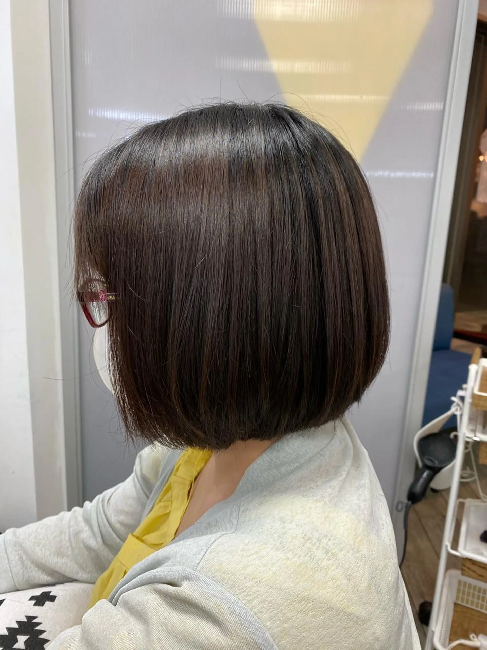 ミディアム ボブ Aloa登戸所属・武田 学のヘアスタイル