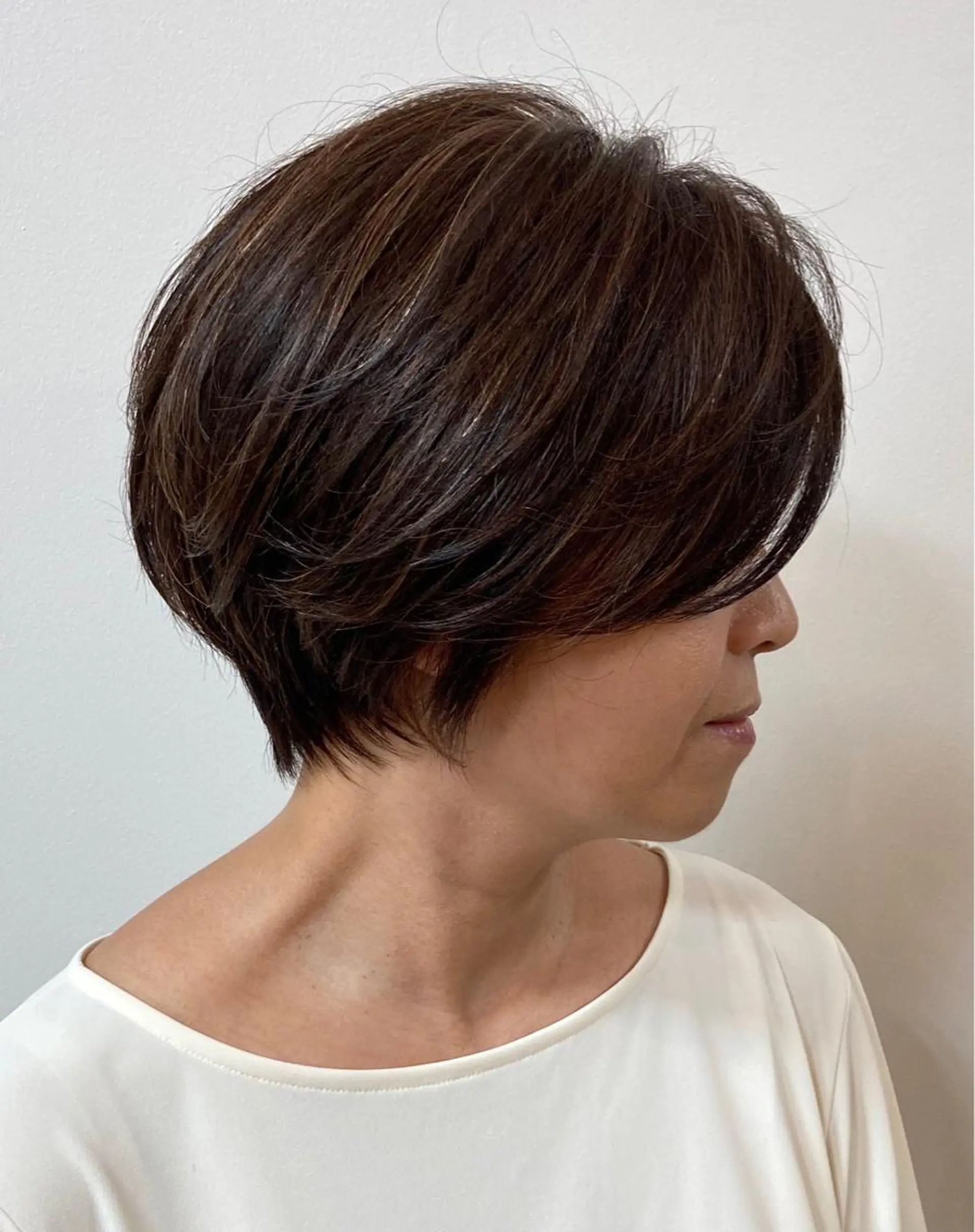 ショート 【白髪ぼかし】 愛甲竜佑のヘアスタイル