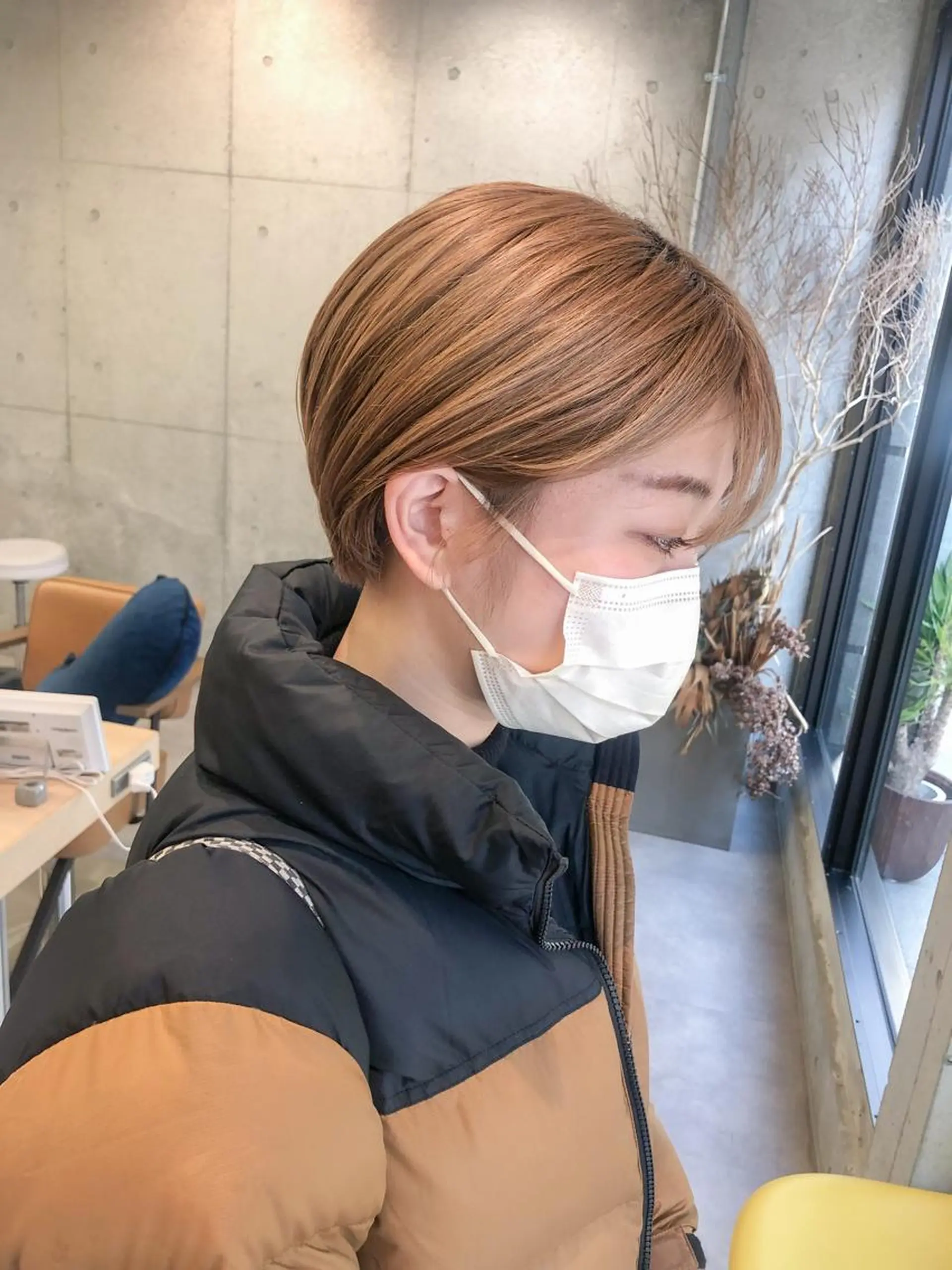 ショート カラー ヘアアレンジ ショートボブ ボブ ショートヘア rii-🩰 トレンド韓国ヘアのヘアスタイル