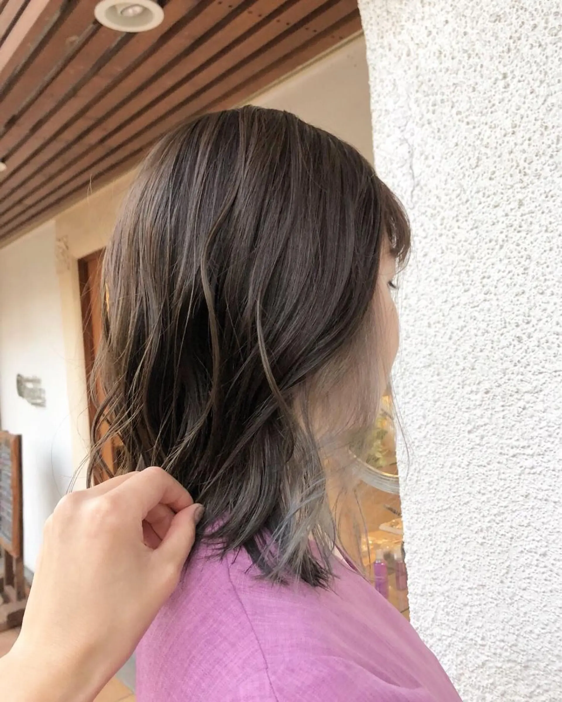 カラー 梅田 NU茶屋町gotoday所属・kana .オリーブ /ナチュラルヘアのヘアスタイル