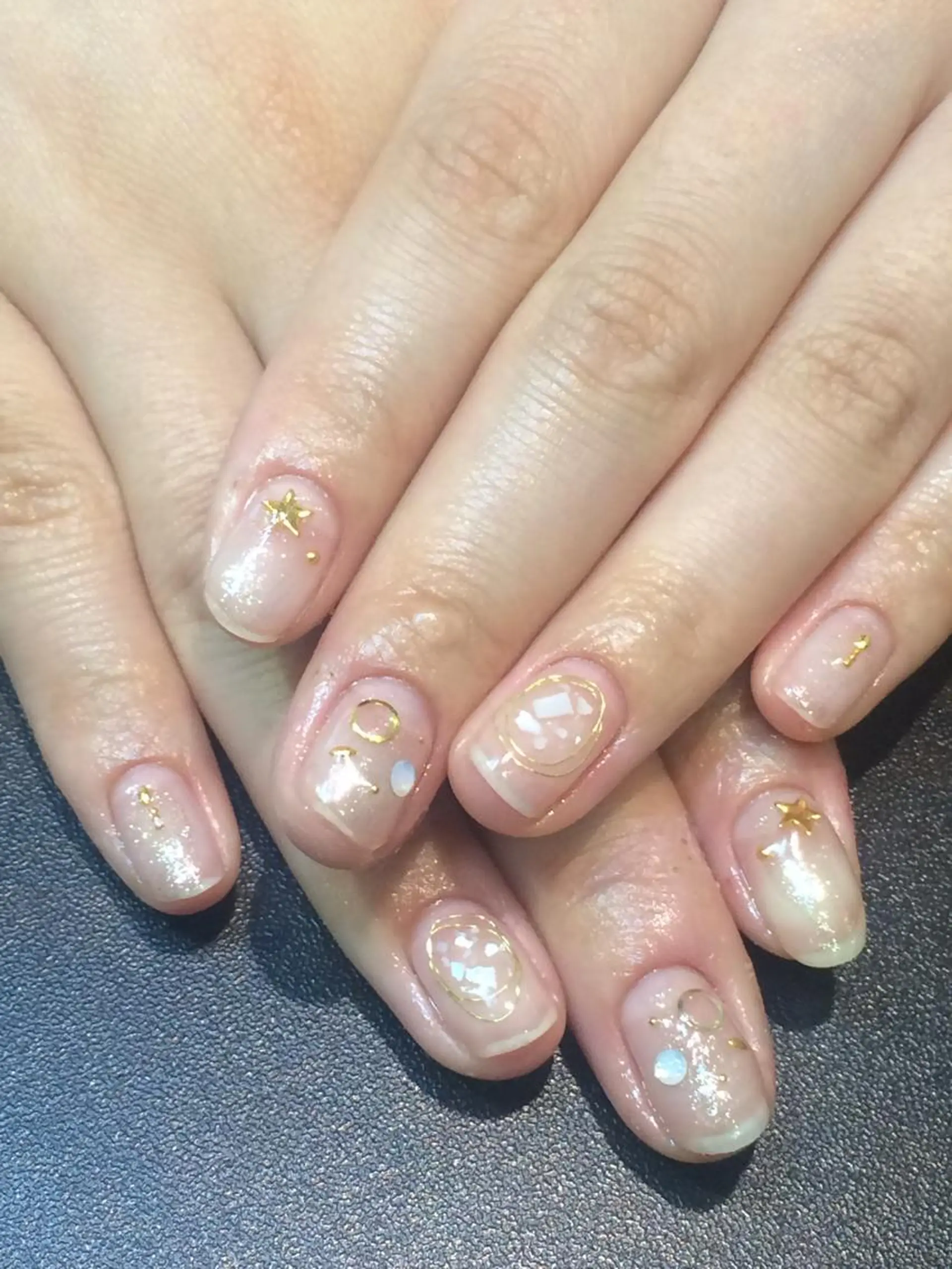 ネイル クリアネイル M nail はやまうららのネイルデザイン