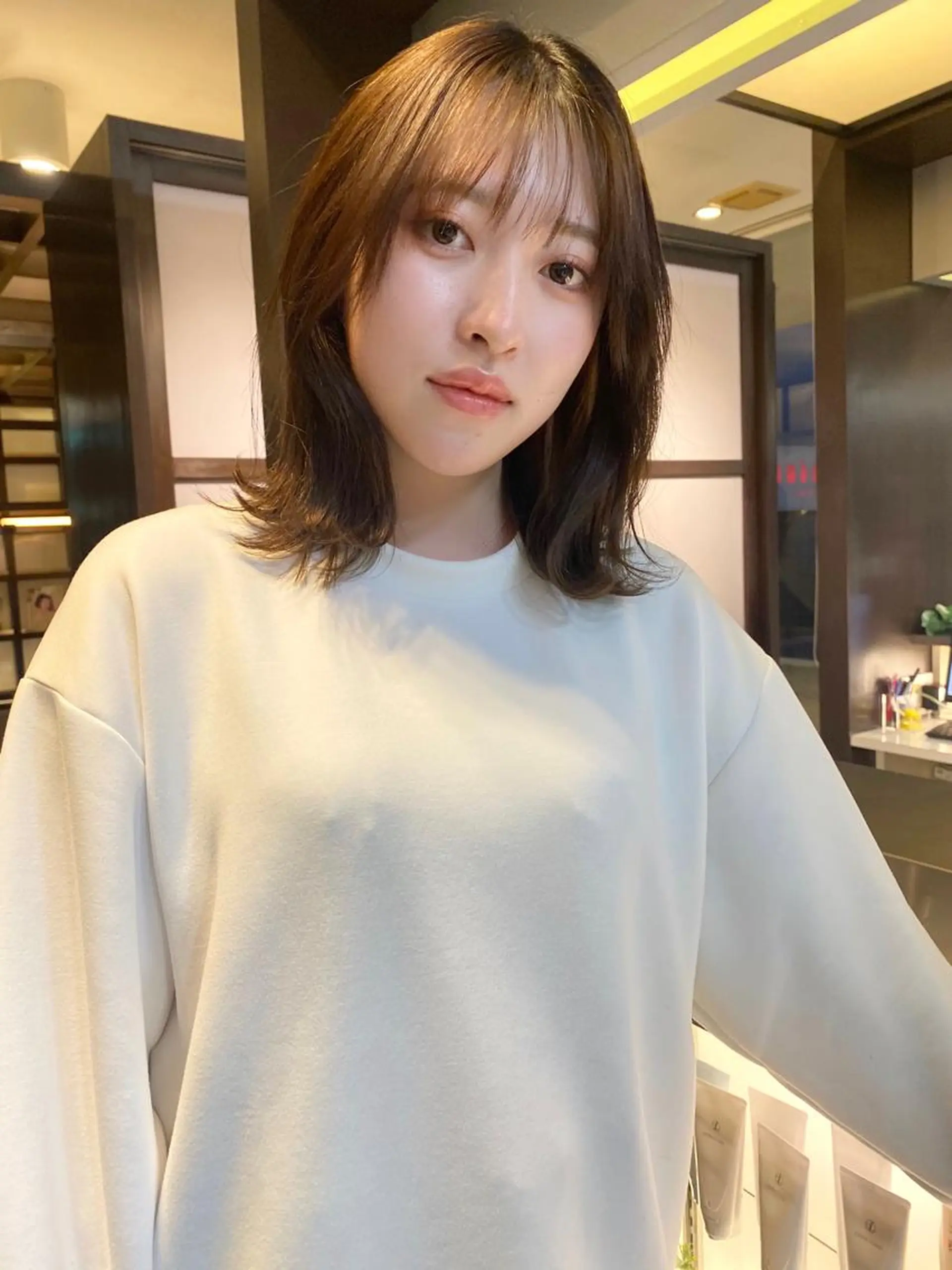 ミディアム パーマ nambu-GARDEN所属・上田 昂雅のヘアスタイル