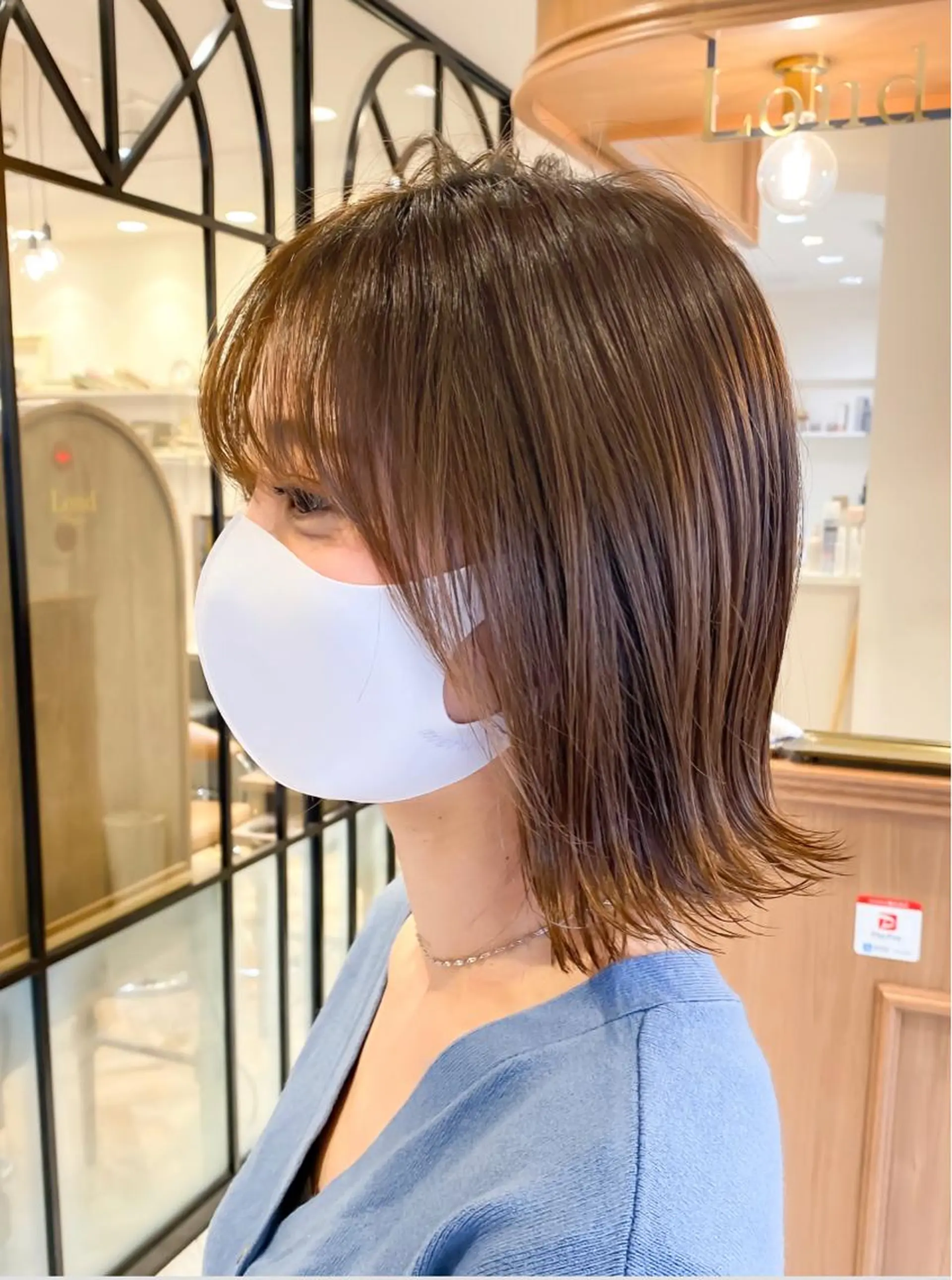 ミディアム カット ヘアカラー トリートメント 🇰🇷韓国レイヤー 錦糸町【北山謙三】のヘアスタイル