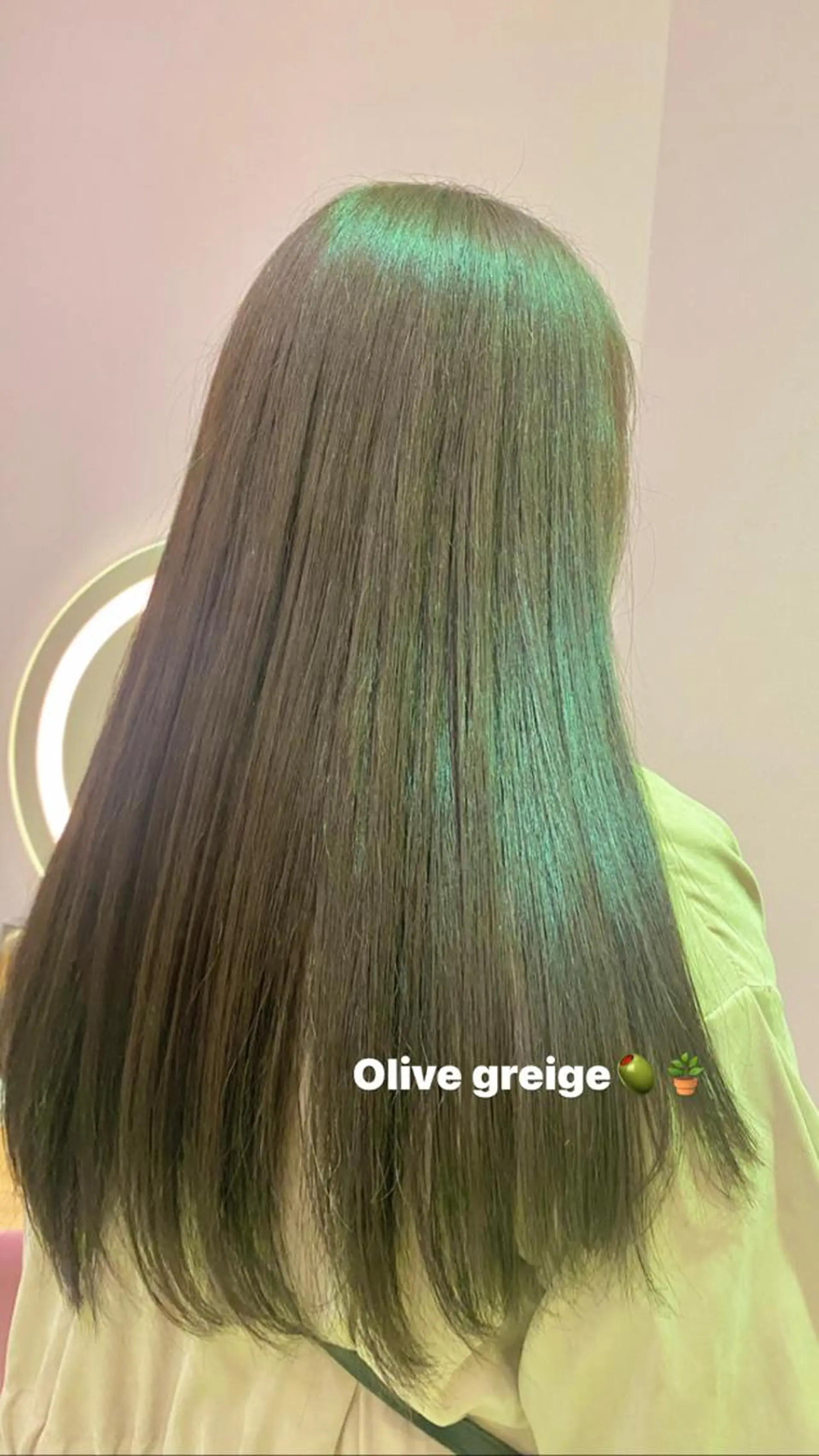 ロング カラー 透明感カラー グレージュ オリーブグレージュ オリーブグレー miku/ 透明感カラーのヘアスタイル