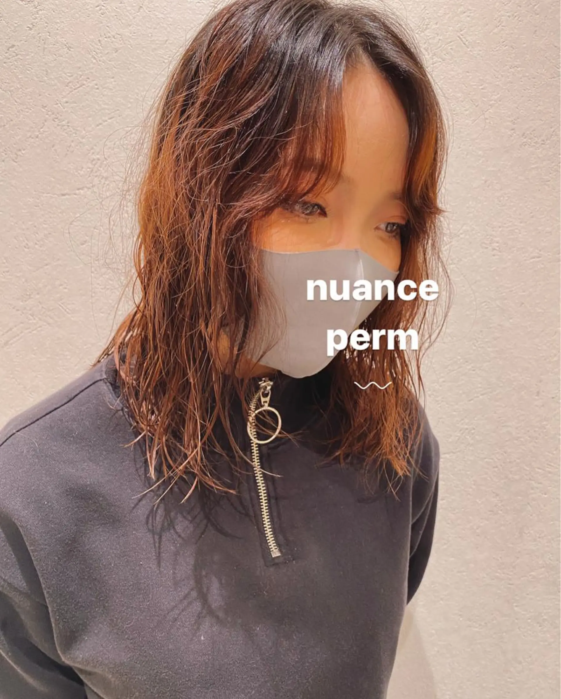 セミロング パーマ セミロングパーマ ニュアンスパーマ パーマ パーマ指名No1 /namiのヘアスタイル