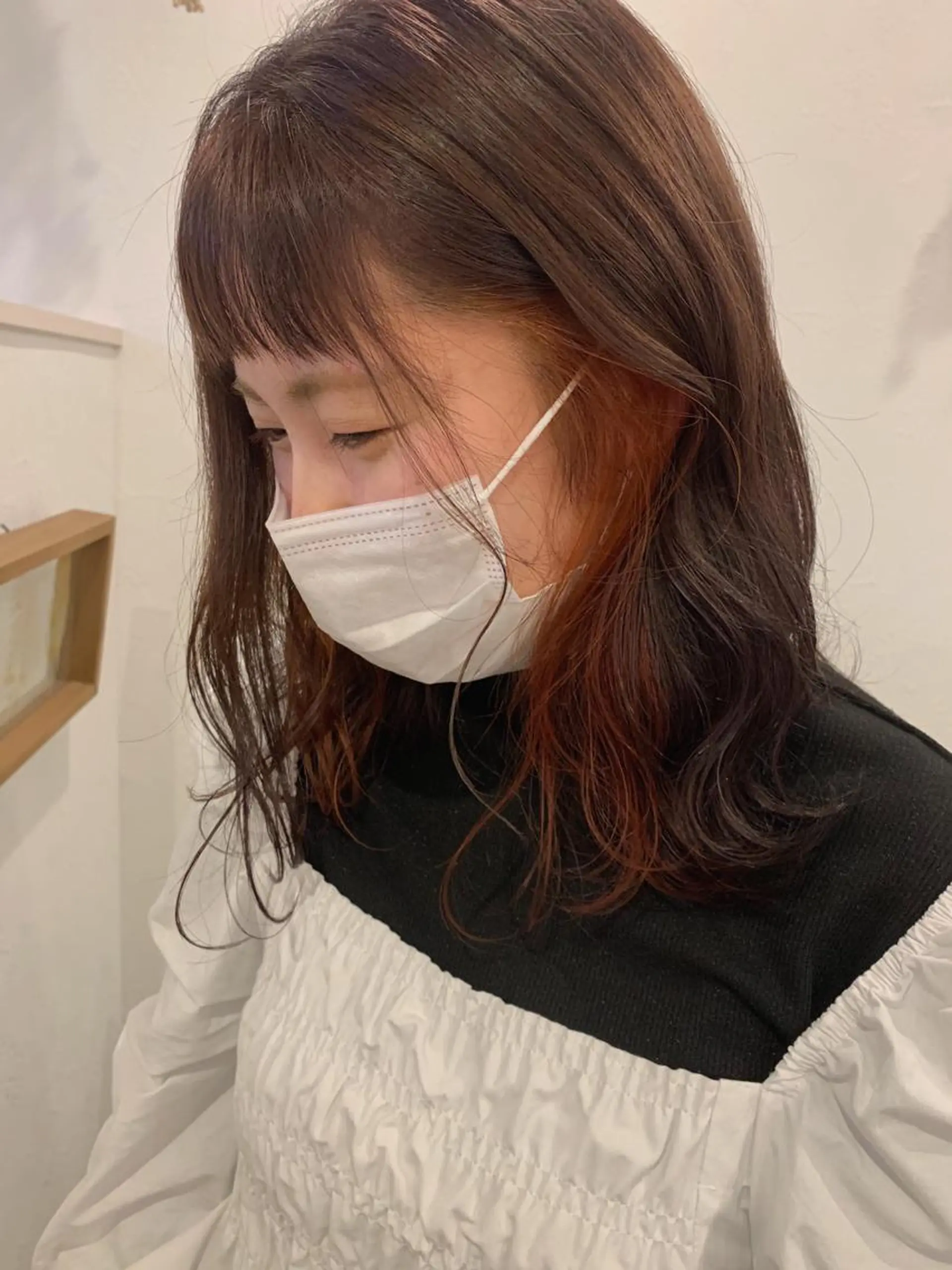 ミディアム カラー ブリーチ イヤリングカラー ヘアカラー m ā l o.🌷 サカモトマイコのヘアスタイル