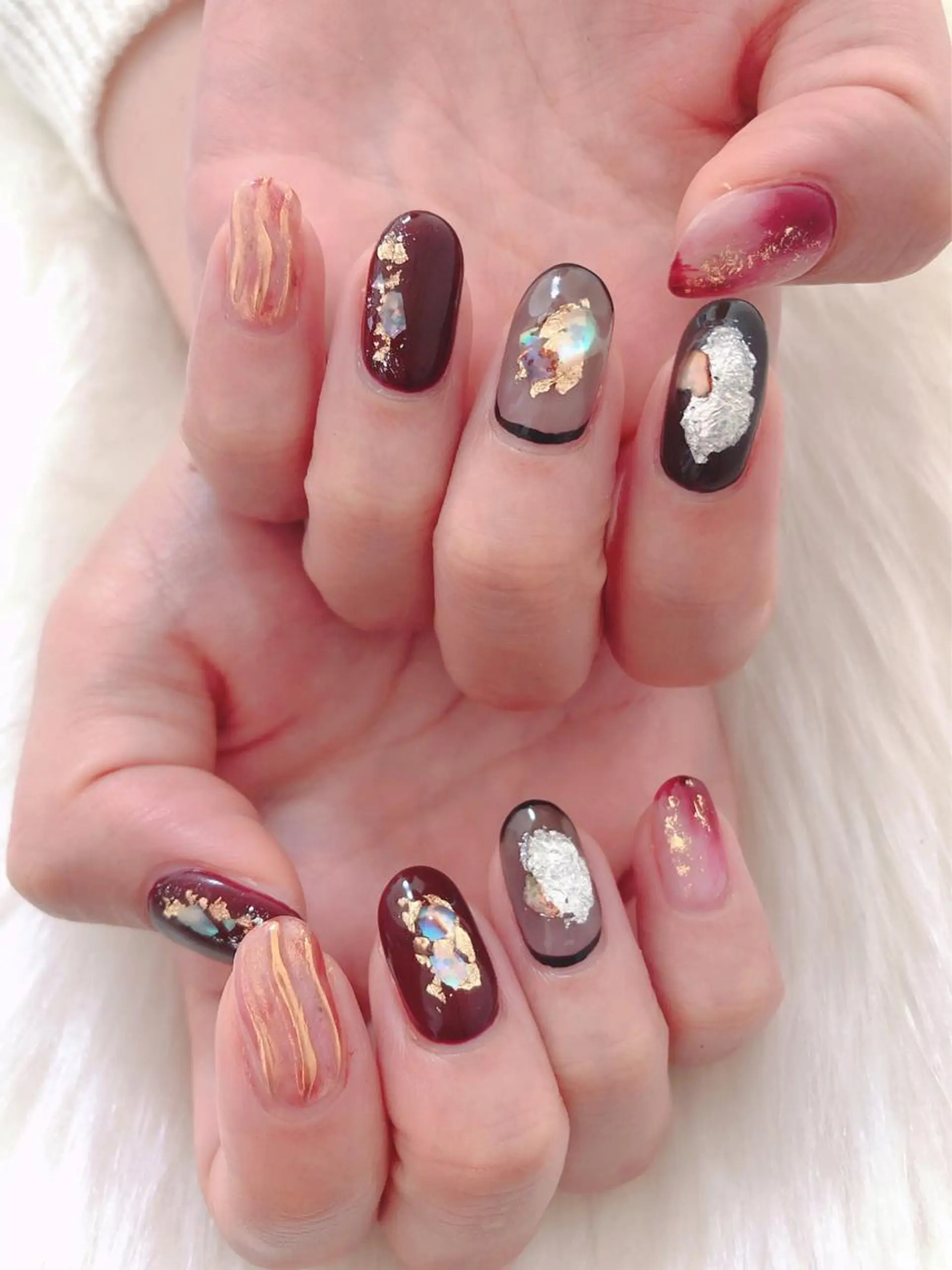 ネイル ジェルネイル ニュアンスネイル パラジェル バイオジェル kiki nail 二子玉川のネイルデザイン
