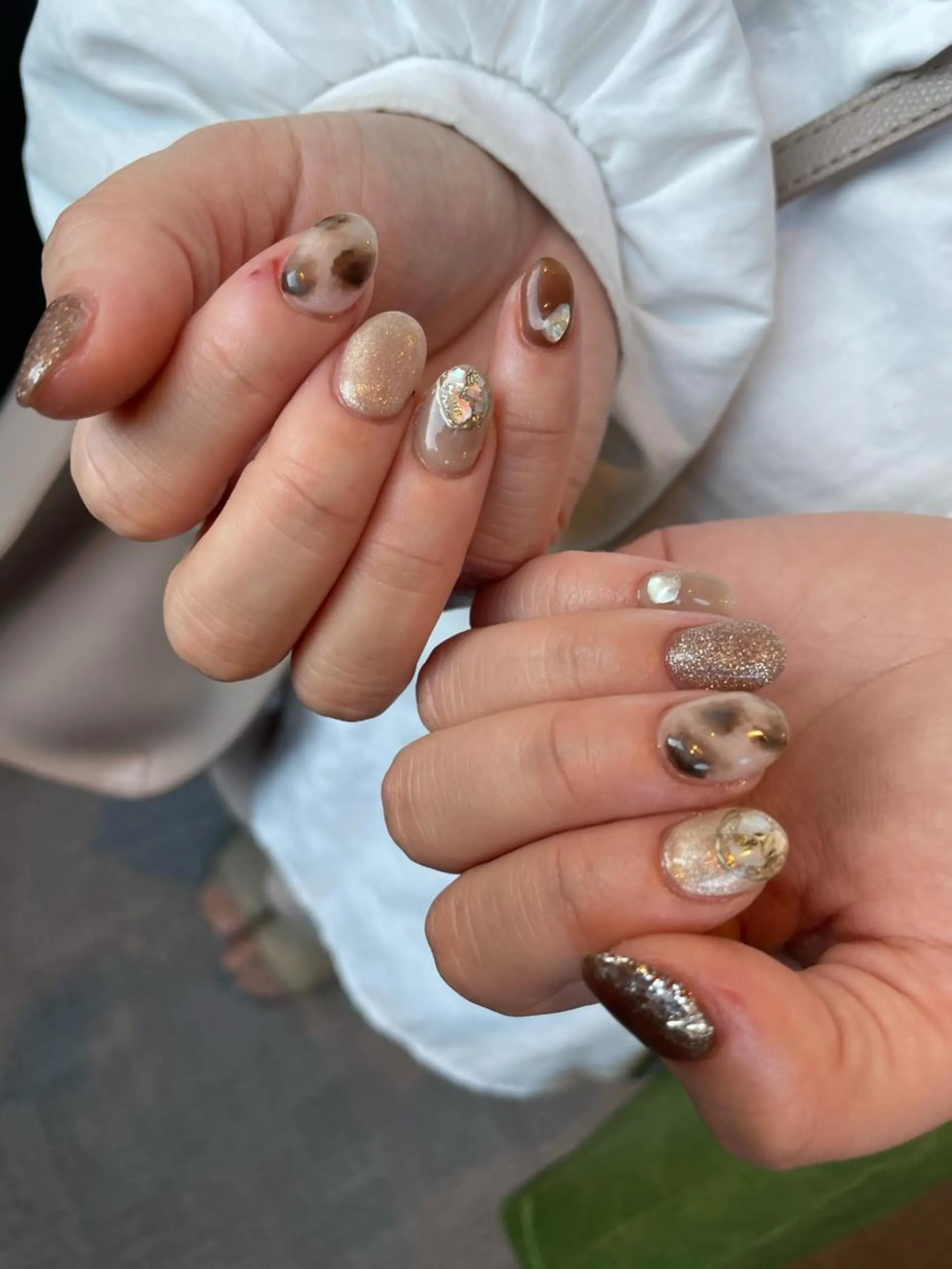 ロング カラー ヘアアレンジ キッズ ネイル マツエク・マツパ 福田 加奈のネイルデザイン