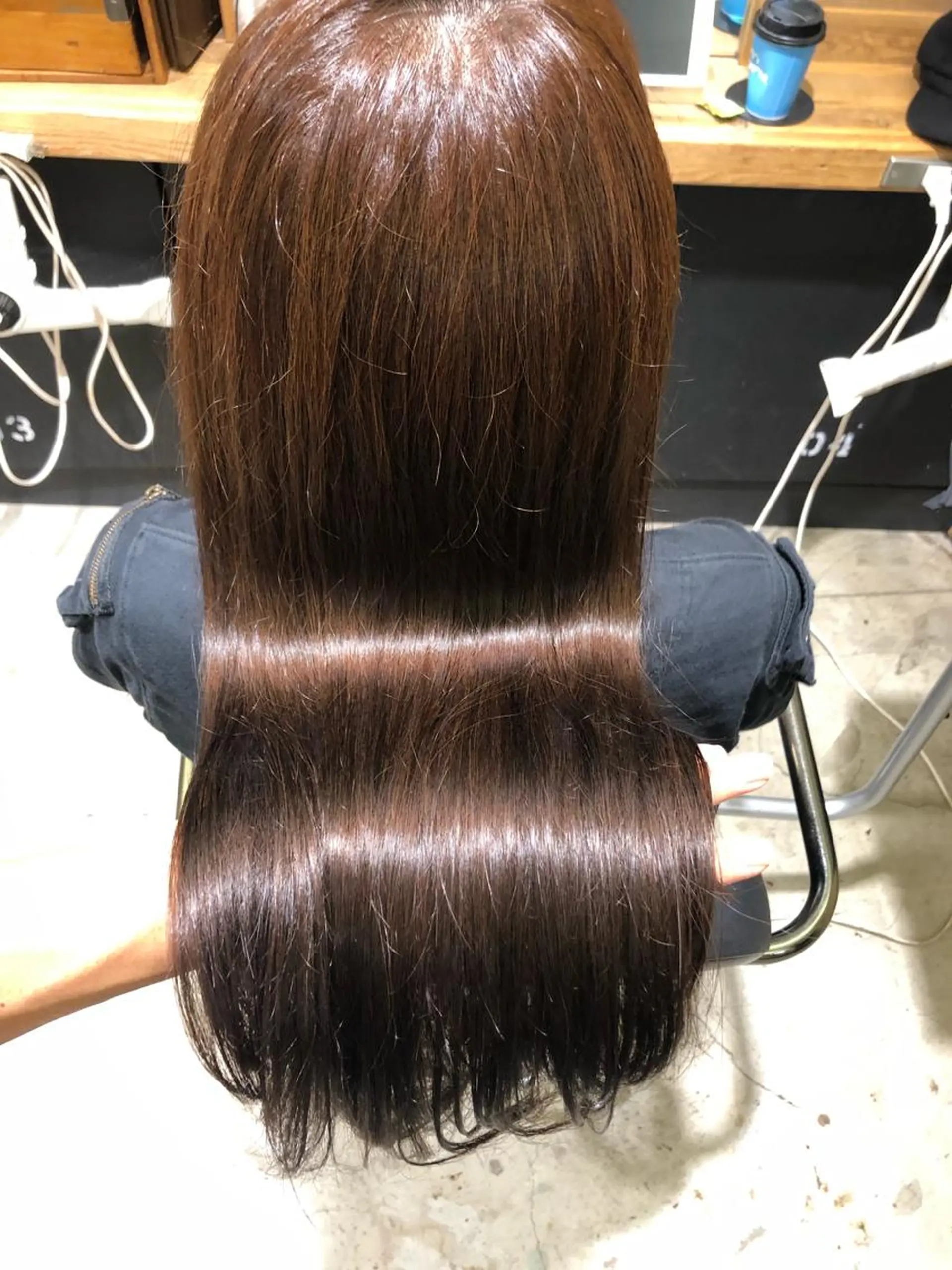 ロング ヘアカラー 舘野 太嘉宏のヘアスタイル