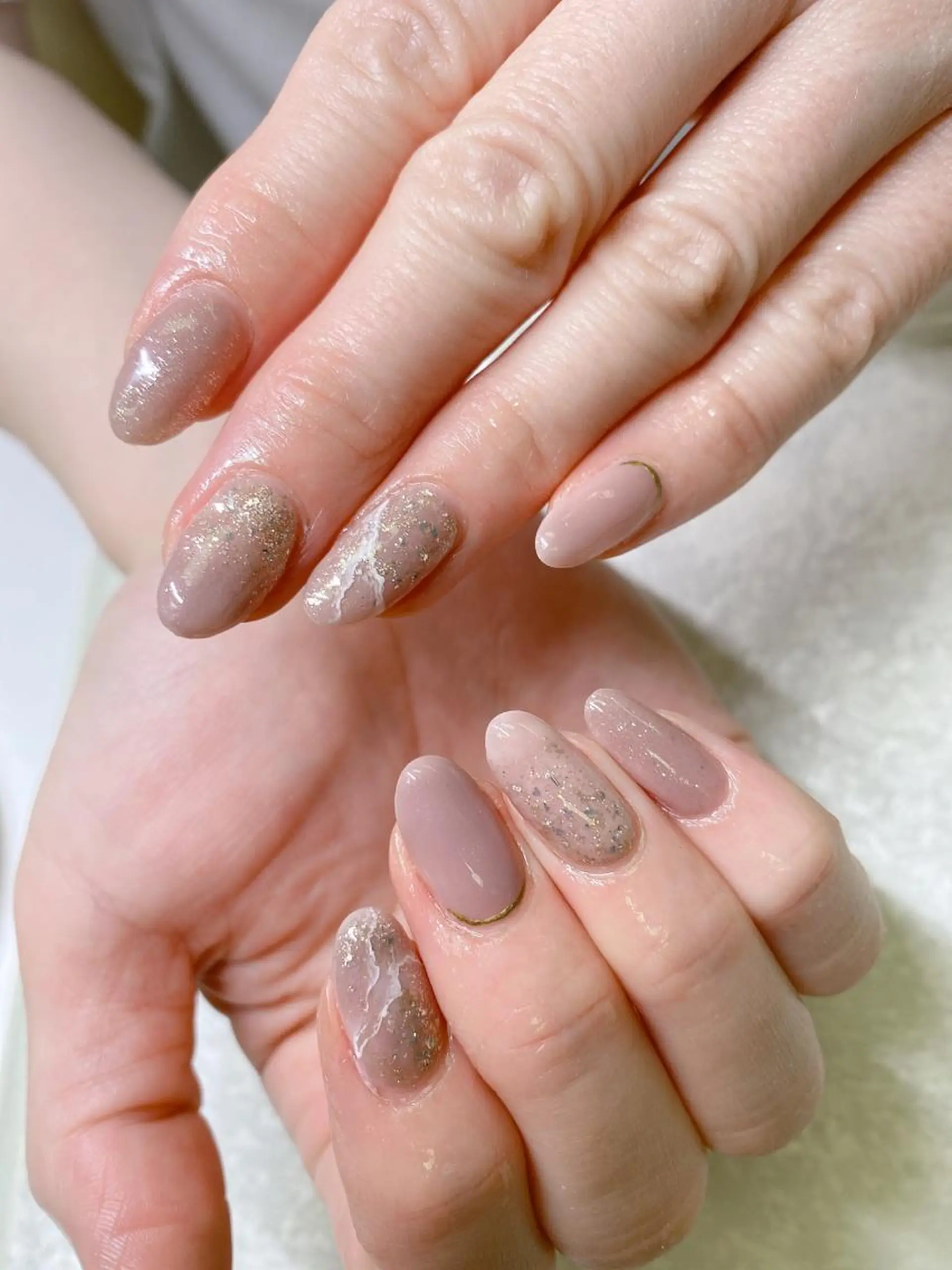 ミディアム ハンドネイル JNA認定講師🌸 RIEのネイルデザイン