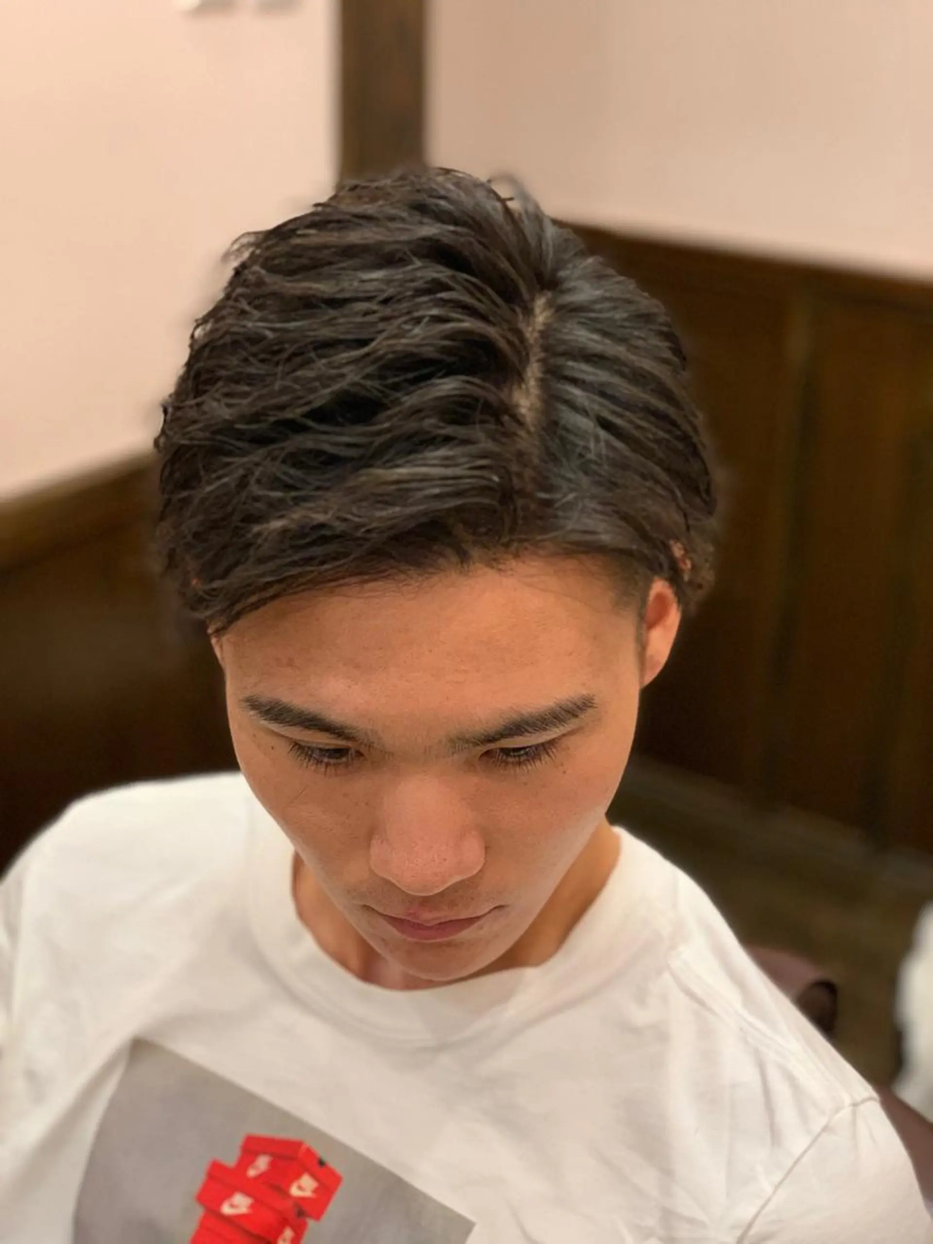 パーマ HIRO銀座　バーバーショップ丸の内所属・ヒロ銀座 林のヘアスタイル